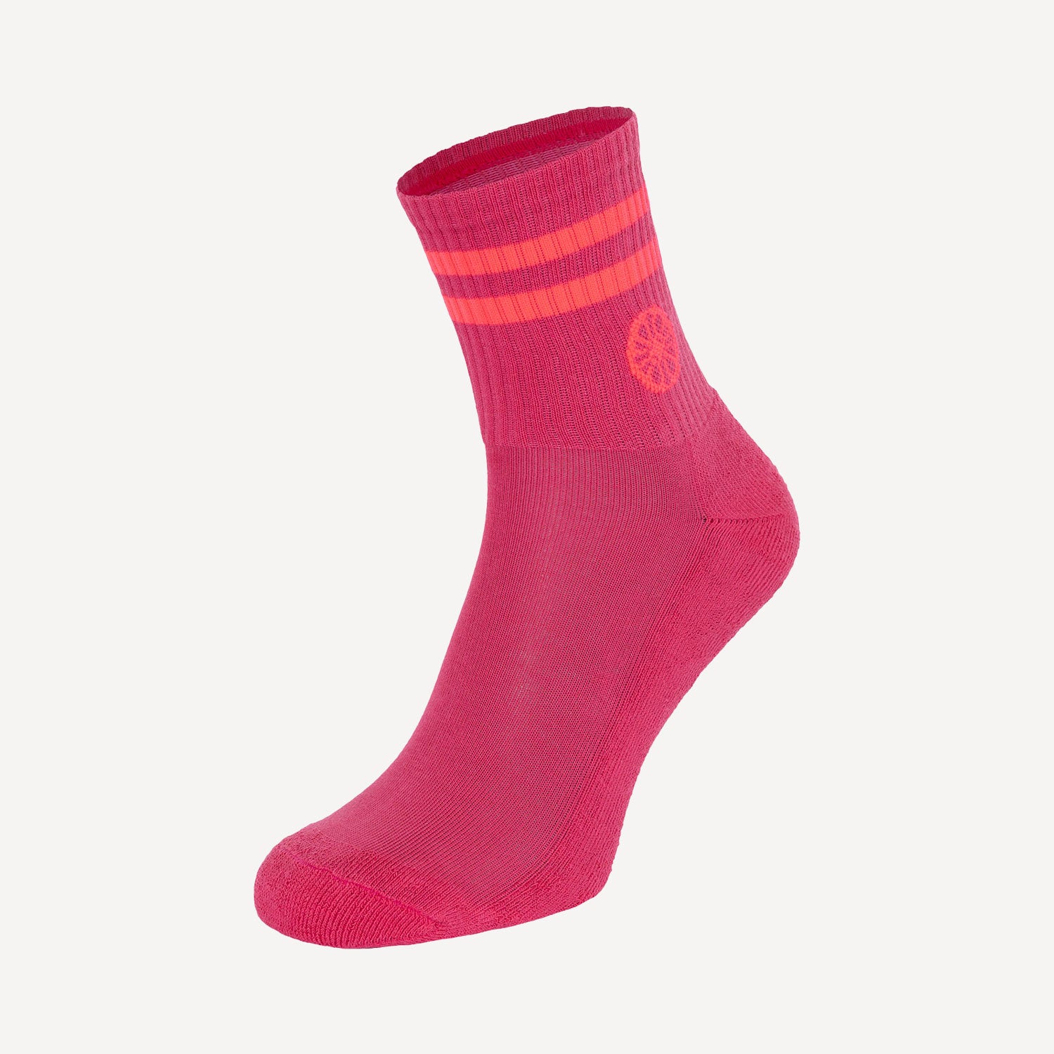 The Indian Maharadja Striped Tennis Short Socks - Berry Rose (3)