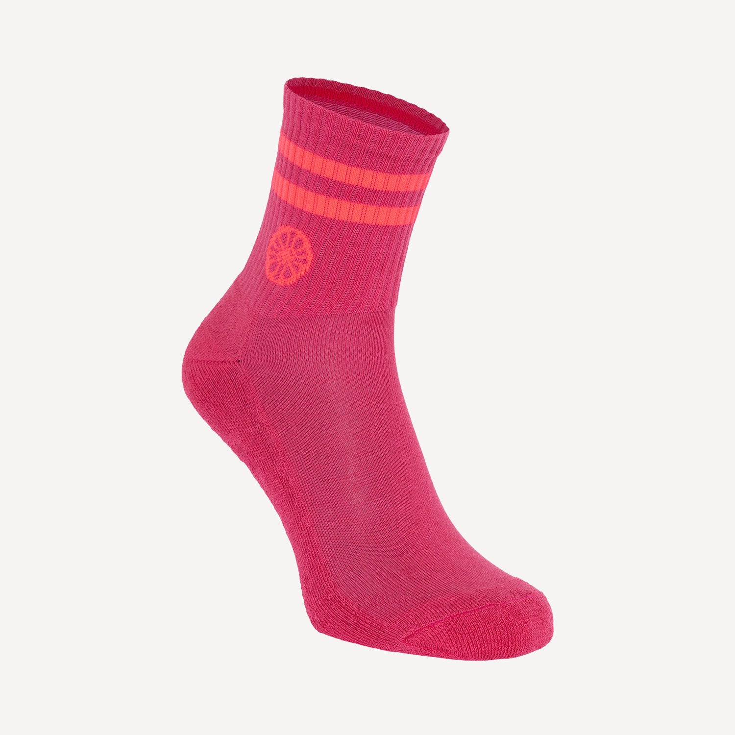 The Indian Maharadja Striped Tennis Short Socks - Berry Rose (4)