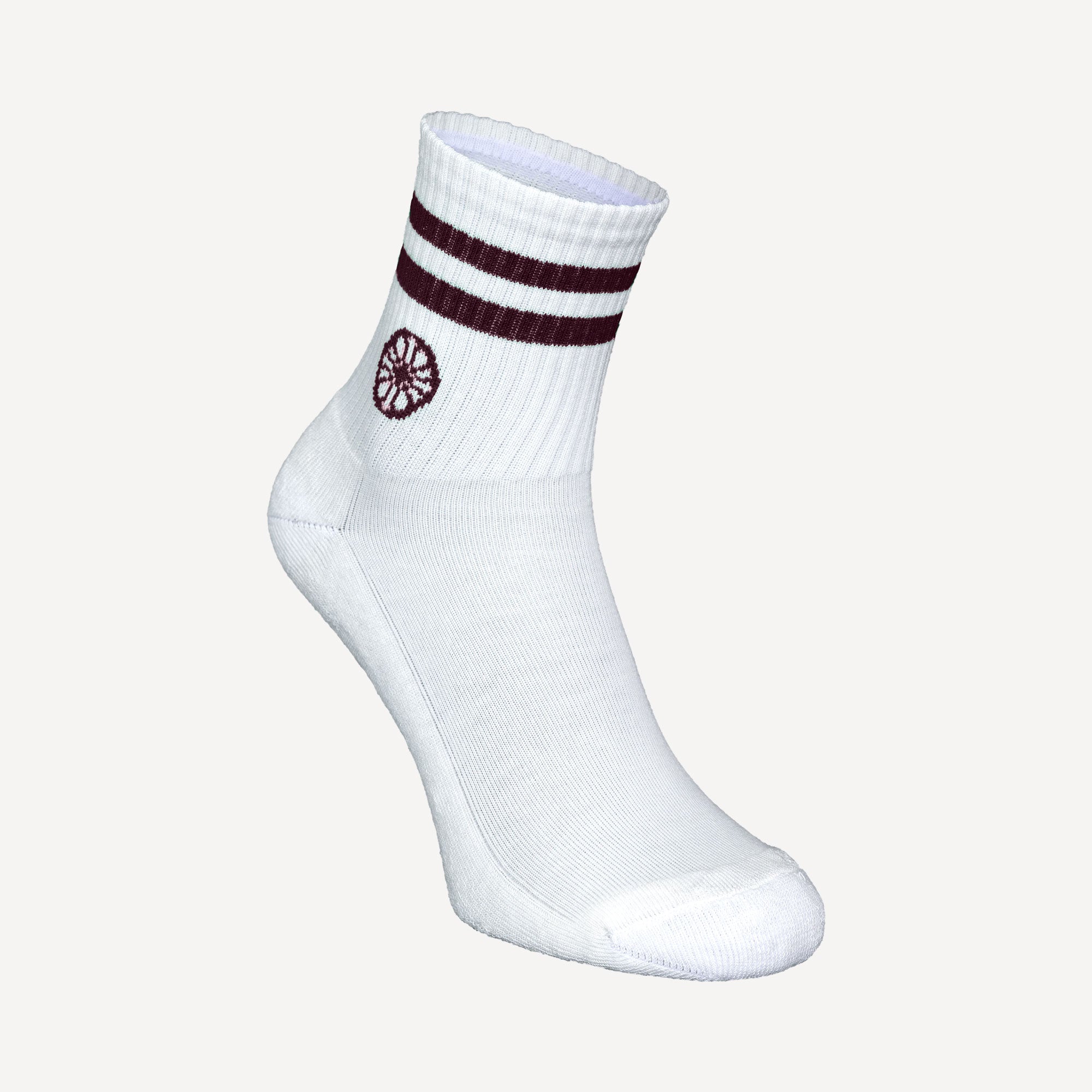 The Indian Maharadja Striped Tennis Short Socks - Red (4)