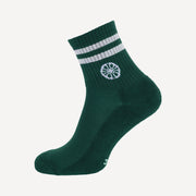 The Indian Maharadja Striped Tennis Short Socks - Hunter Green (1)