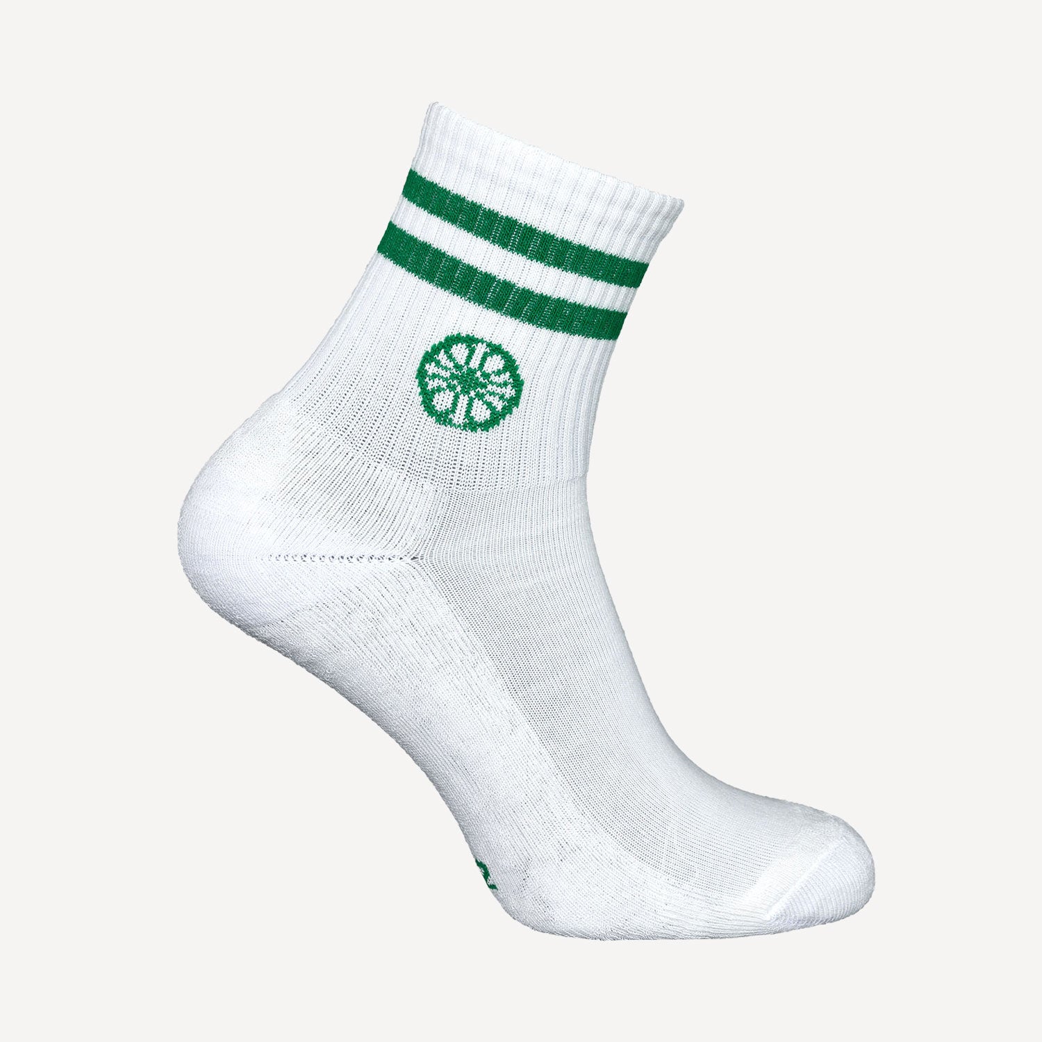 The Indian Maharadja Striped Tennis Short Socks - Lush Green (2)