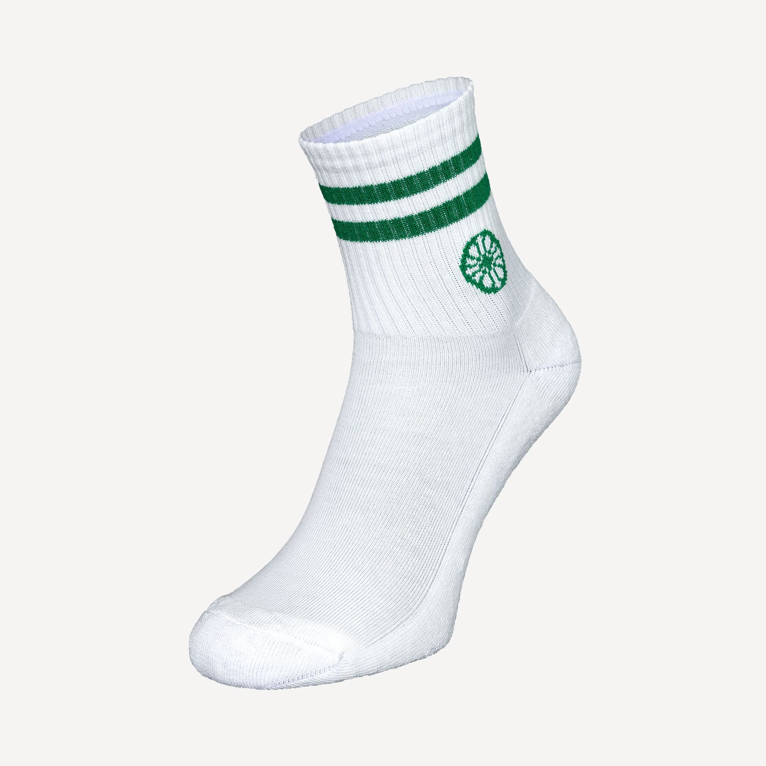 The Indian Maharadja Striped Tennis Short Socks - Lush Green (3)