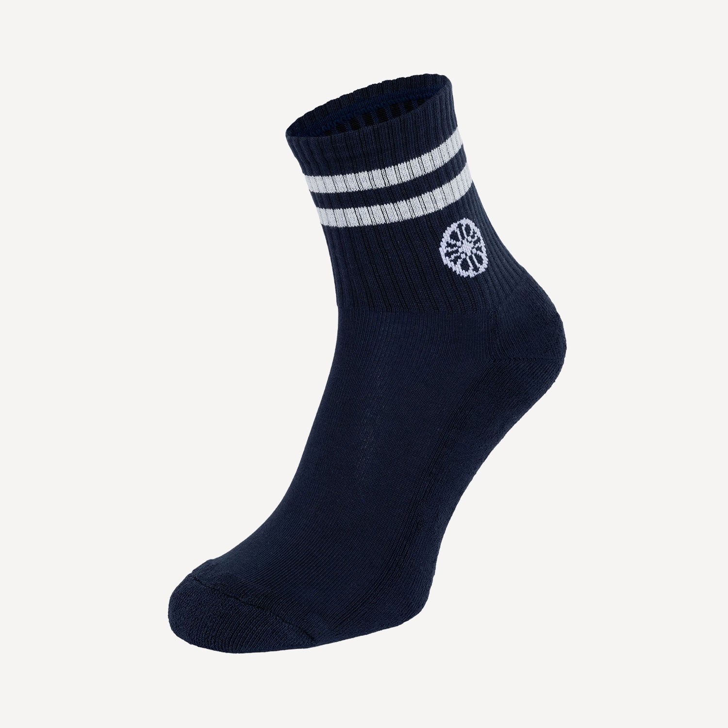 The Indian Maharadja Striped Tennis Short Socks - Night Blue (3)