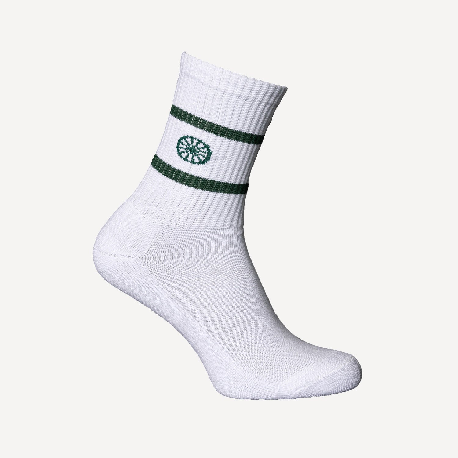 The Indian Maharadja Striped Tennis Socks High Length - Green (2)