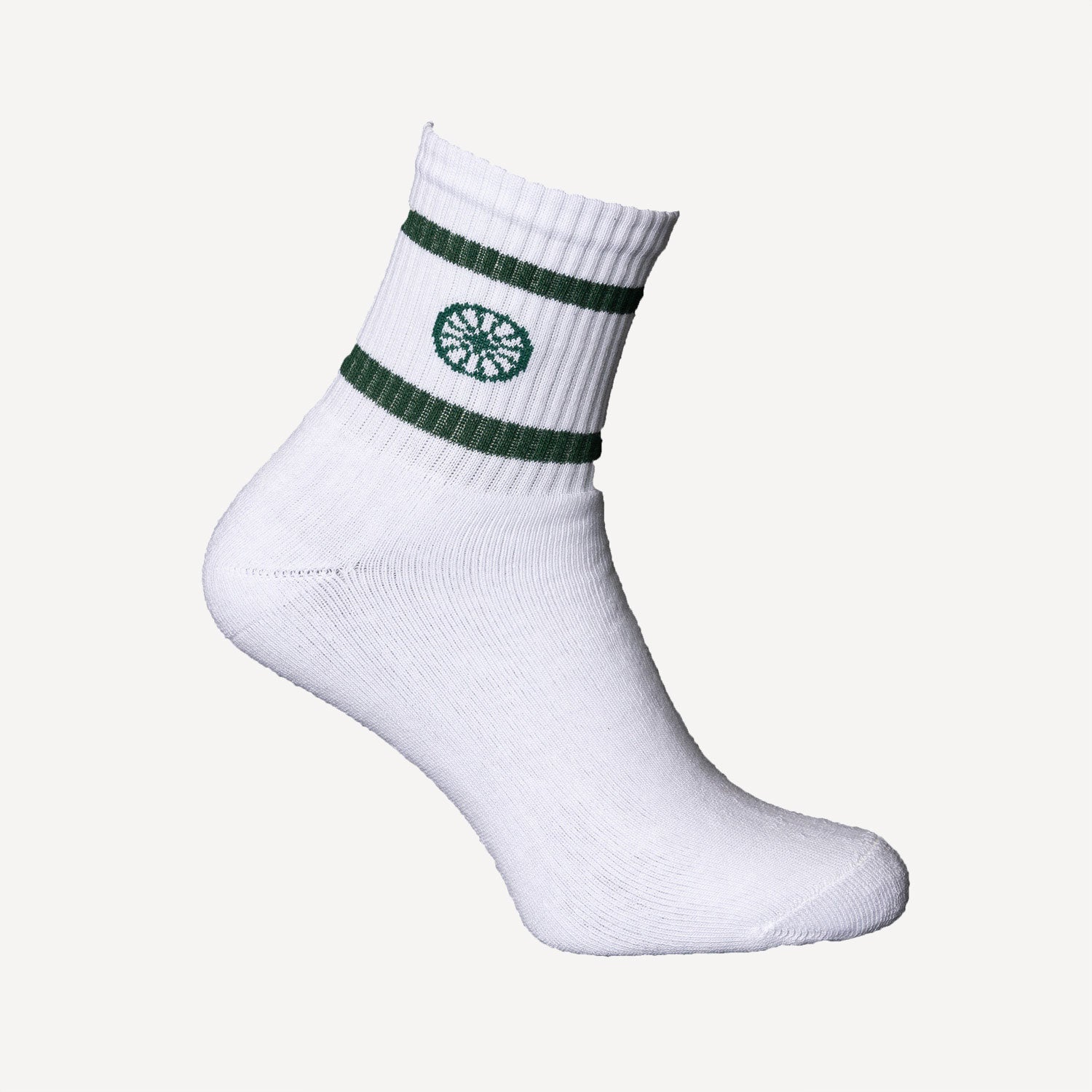 The Indian Maharadja Striped Tennis Socks Low Length - Green (2)