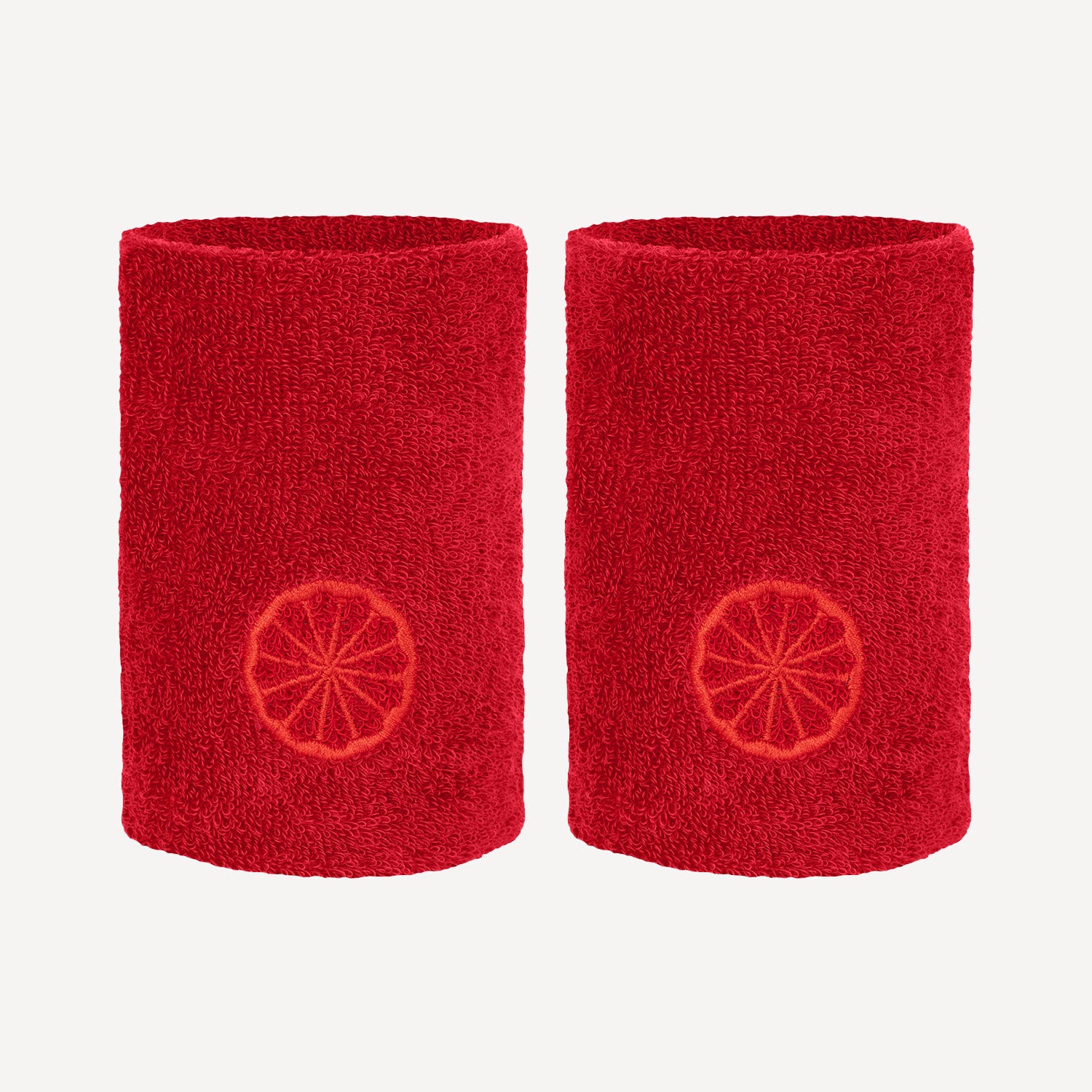 The Indian Maharadja Tennis Wristbands Large - Red (1)