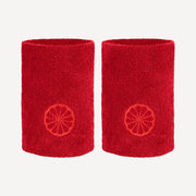 The Indian Maharadja Tennis Wristbands Large - Red (1)