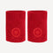 The Indian Maharadja Tennis Wristbands Large - Red (1)