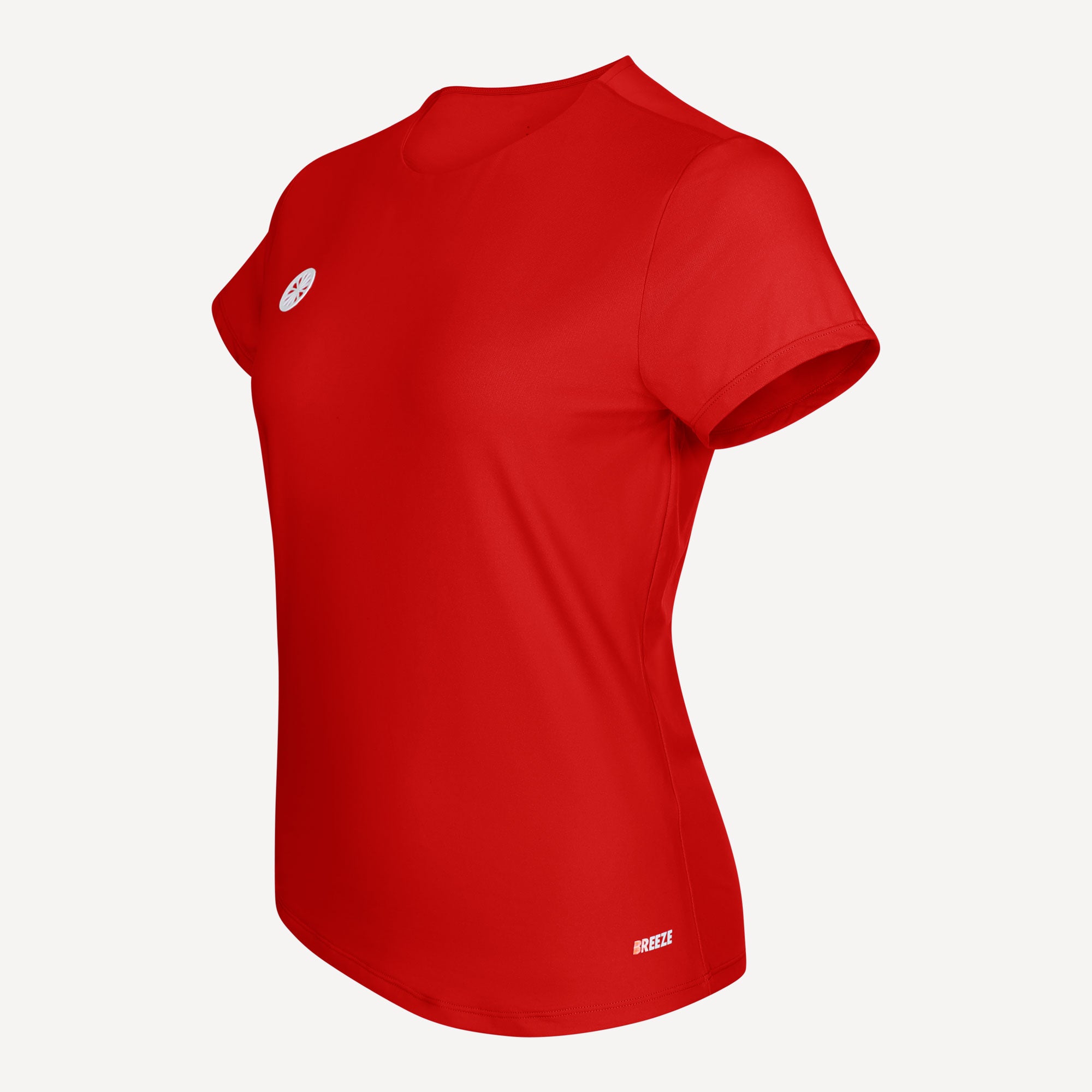 The Indian Maharadja Women's Breeze Round Neck Tennis Shirt - Red (4)
