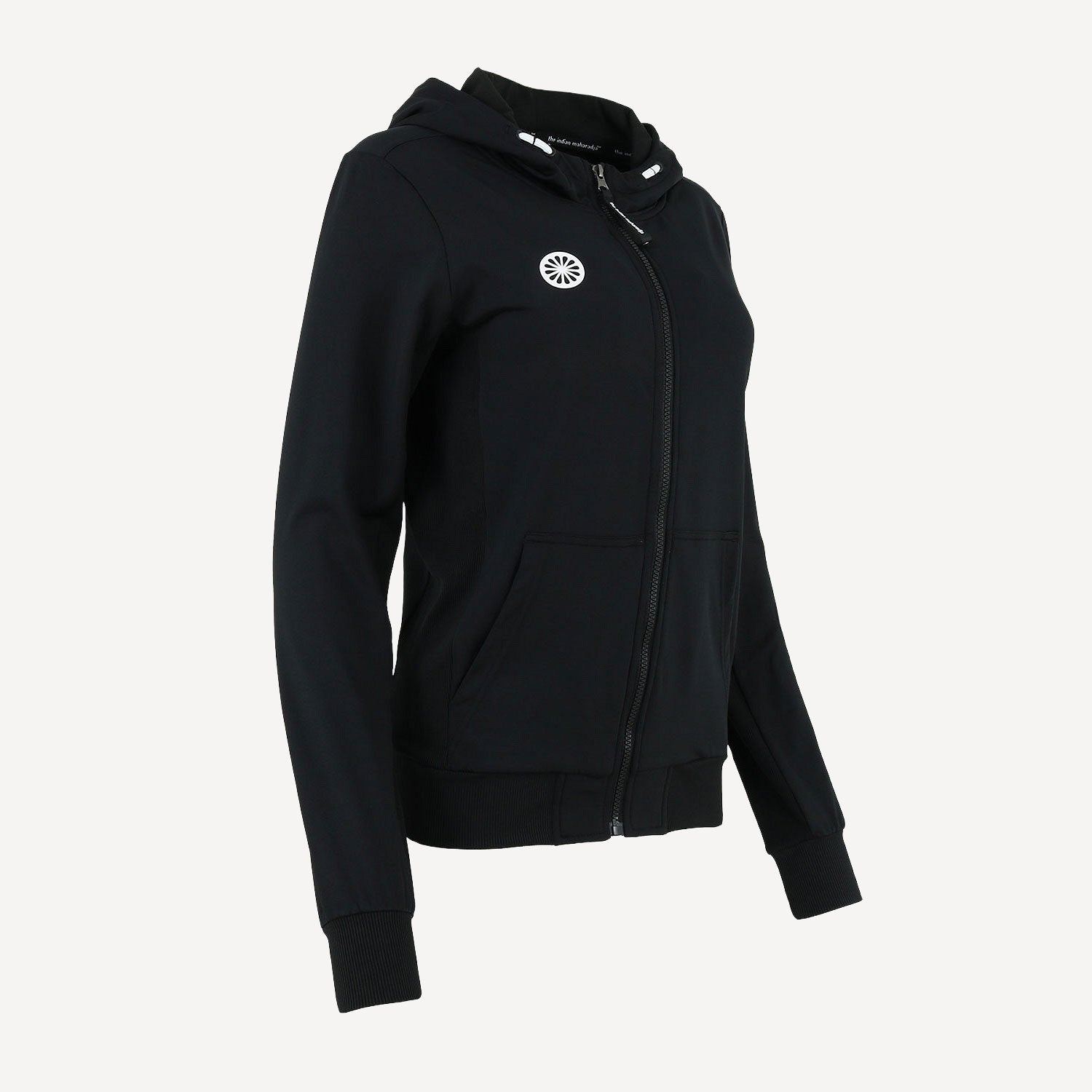 The Indian Maharadja Women's Hooded Tennis Jacket - Black (4)