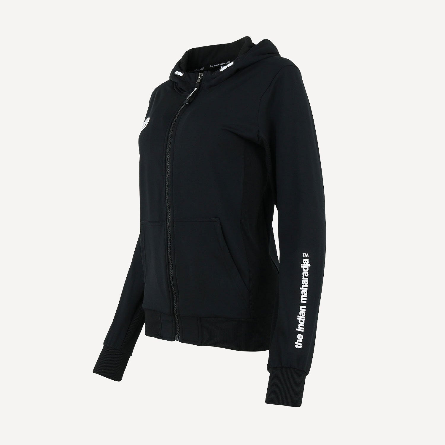 The Indian Maharadja Women's Hooded Tennis Jacket - Black (6)