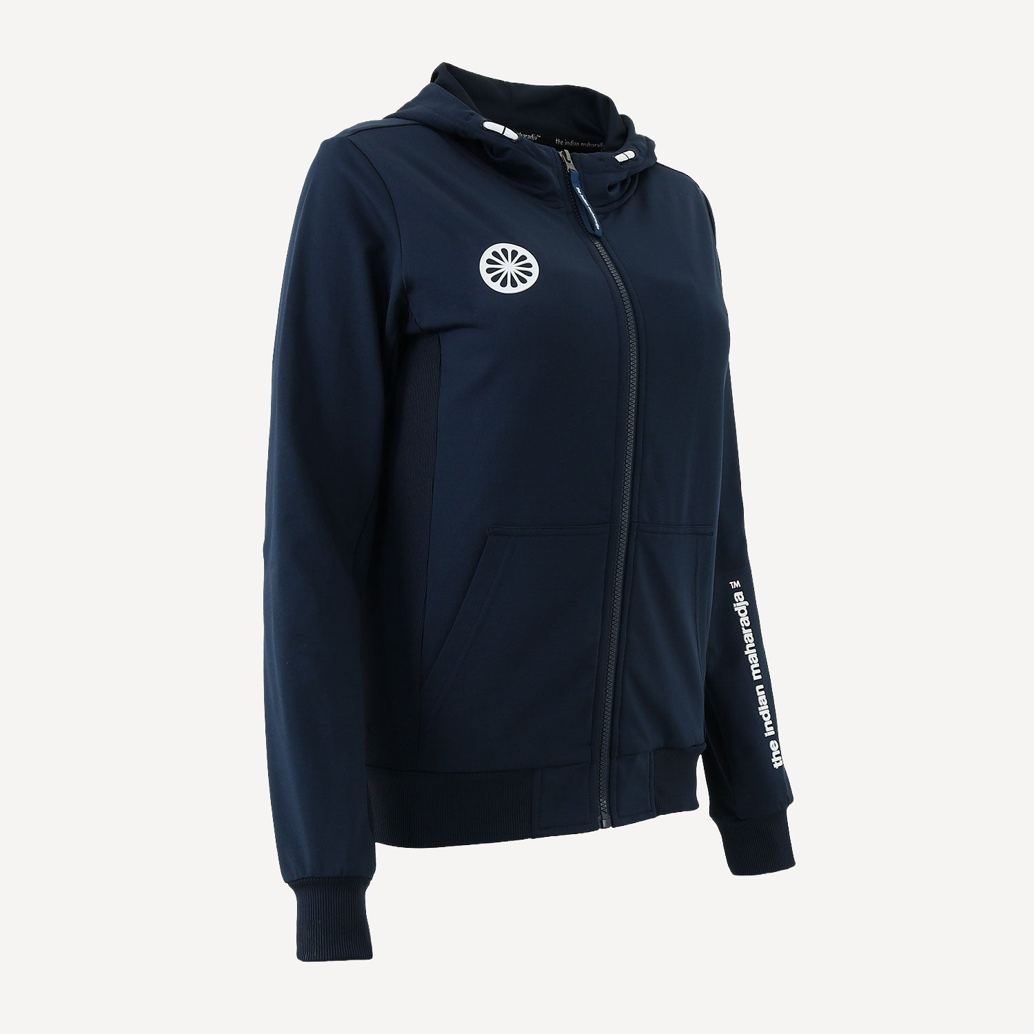 The Indian Maharadja Women's Hooded Tennis Jacket - Navy (4)