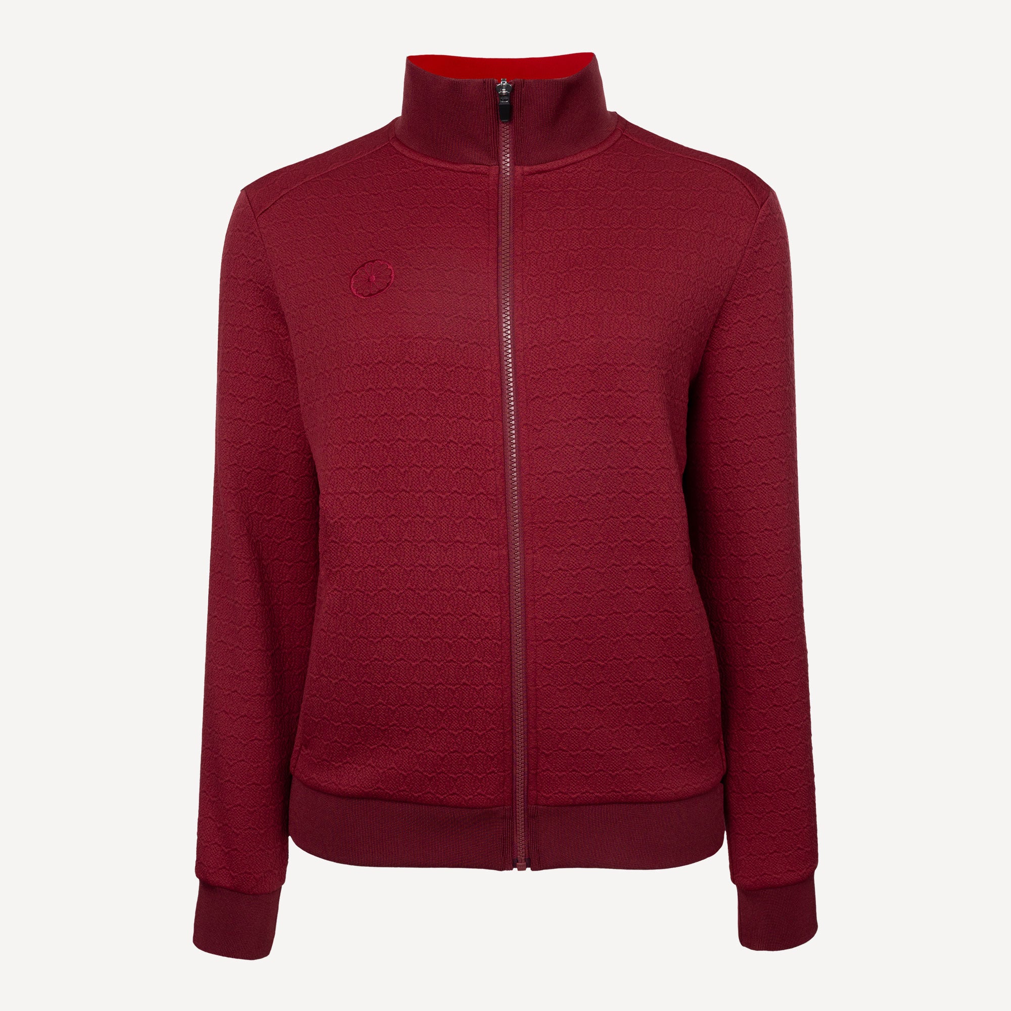 The Indian Maharadja Women's Jacquard Tennis Jacket - Red (1)