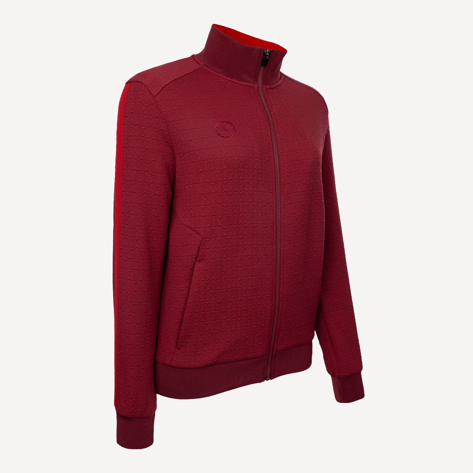 The Indian Maharadja Women's Jacquard Tennis Jacket - Red (2)