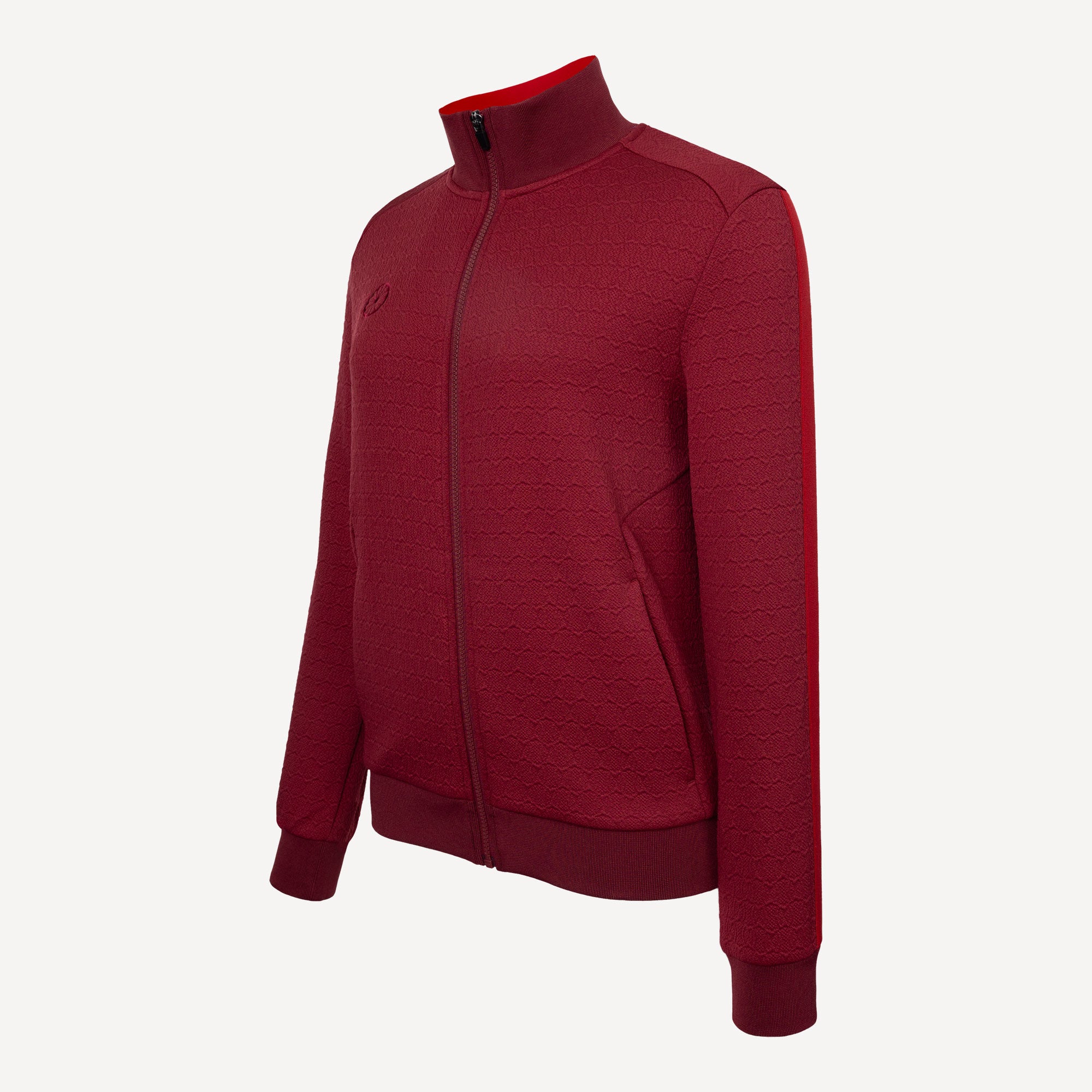 The Indian Maharadja Women's Jacquard Tennis Jacket - Red (4)