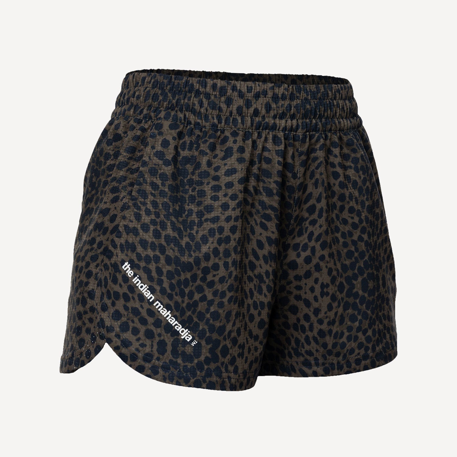 The Indian Maharadja Women's Leopard Tennis Shorts - Dark Blue (2)