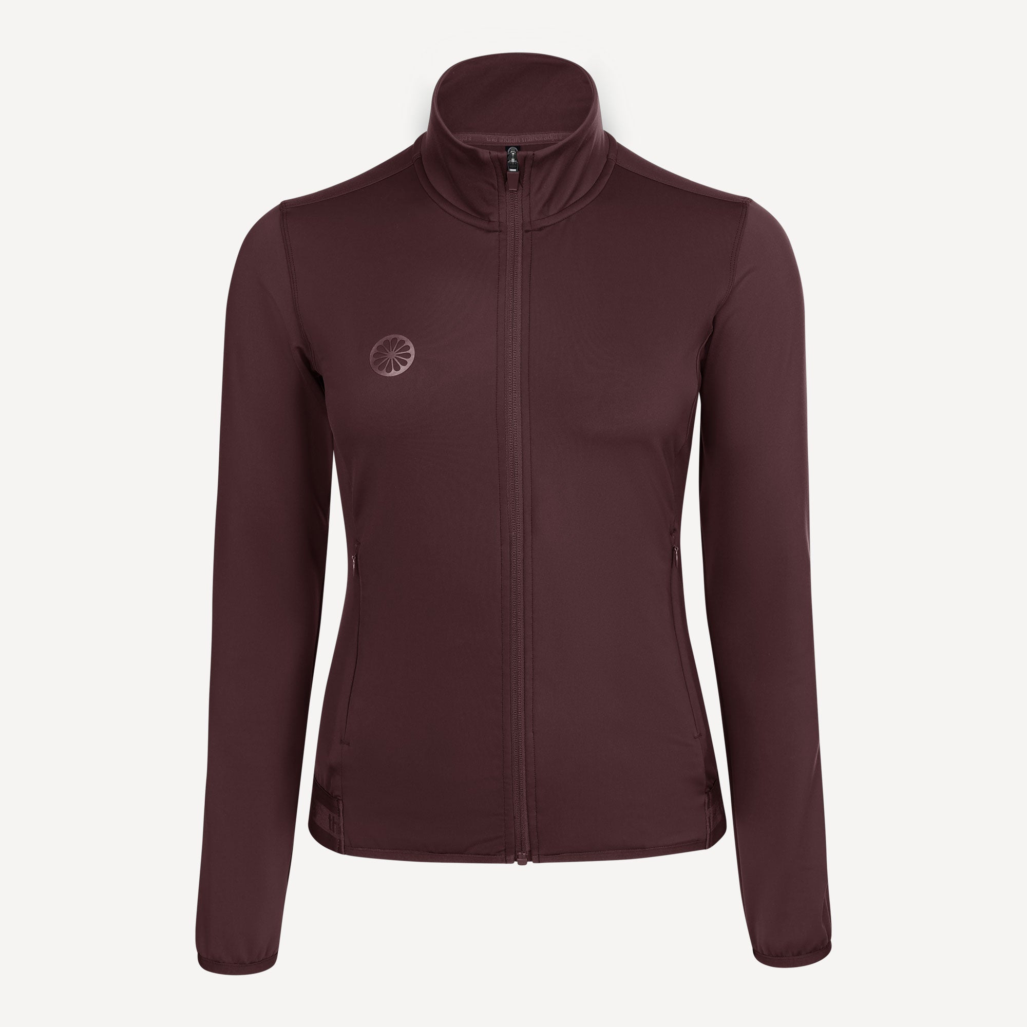 The Indian Maharadja Women's Performance Full-Zip Tennis Top - Red (1)