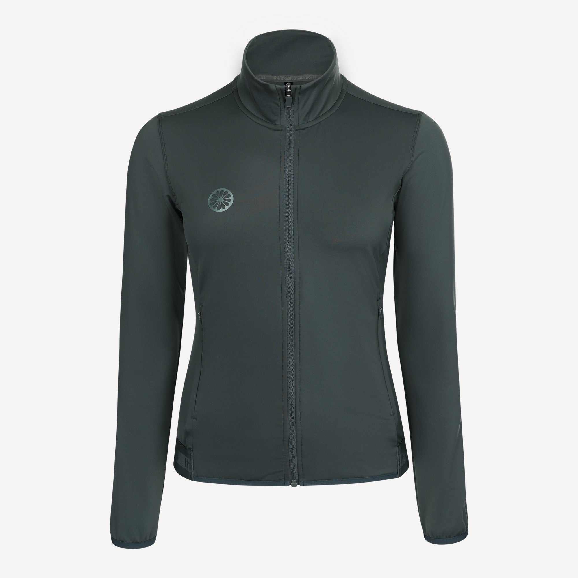 The Indian Maharadja Women's Performance Full-Zip Tennis Top - Grey (1)