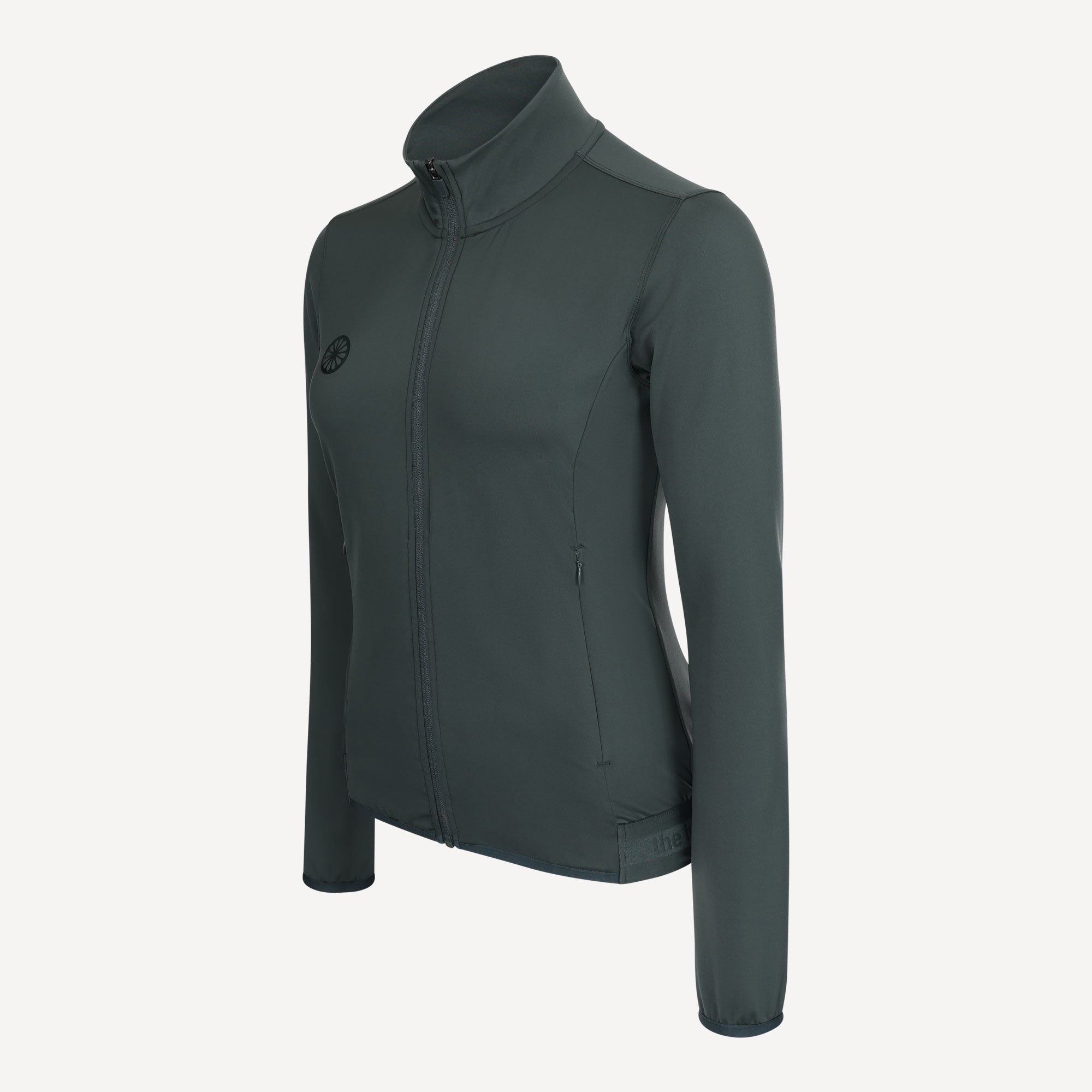 The Indian Maharadja Women's Performance Full-Zip Tennis Top - Grey (4)