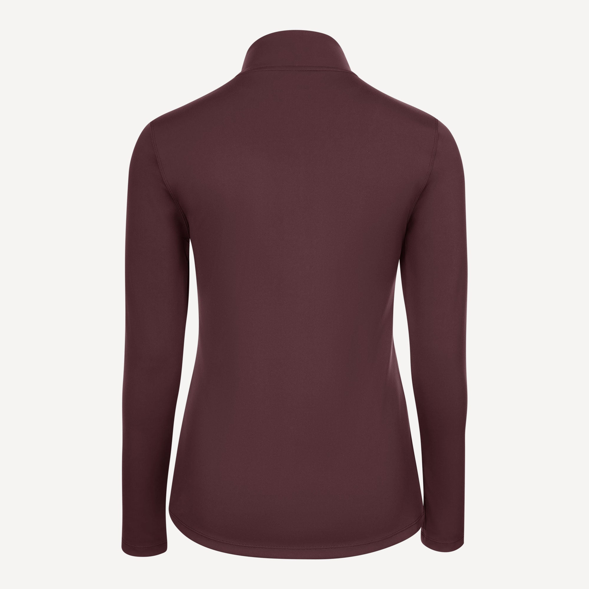The Indian Maharadja Women's Performance Half-Zip Tennis Top - Red (3)