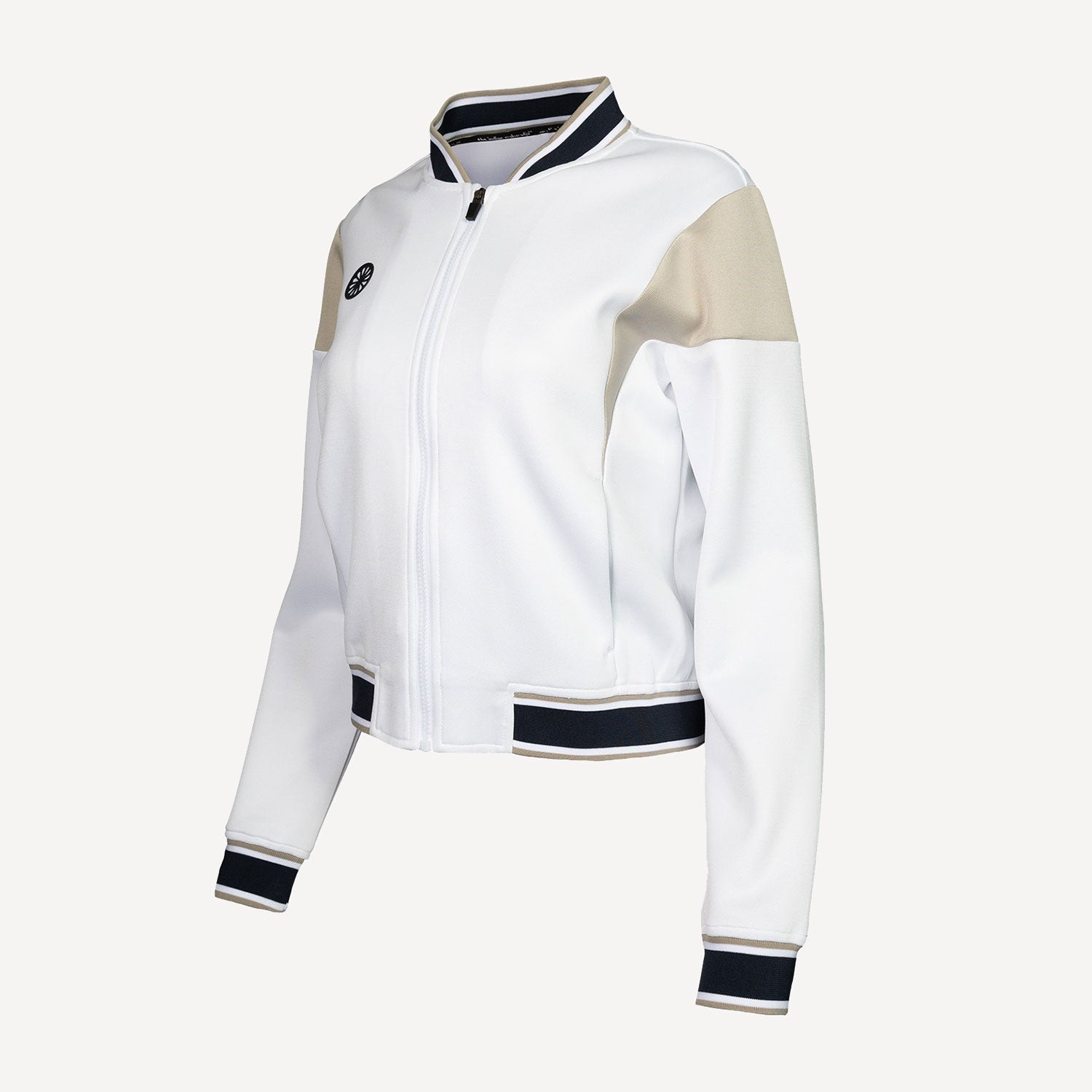 The Indian Maharadja Women's Pique Bomber Tennis Jacket - White (4)