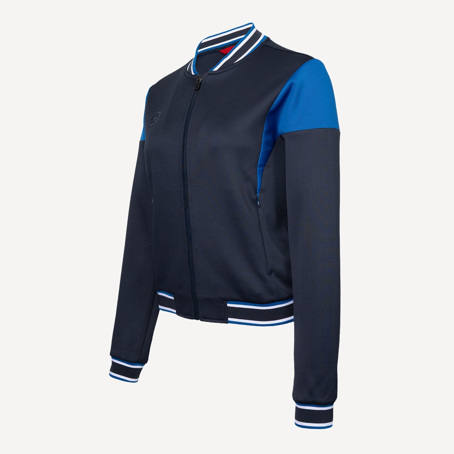 The Indian Maharadja Women's Pique Bomber Tennis Jacket - Night Blue (6)