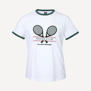 The Indian Maharadja Women's Racket Tennis T-Shirt - Hunter Green (3)