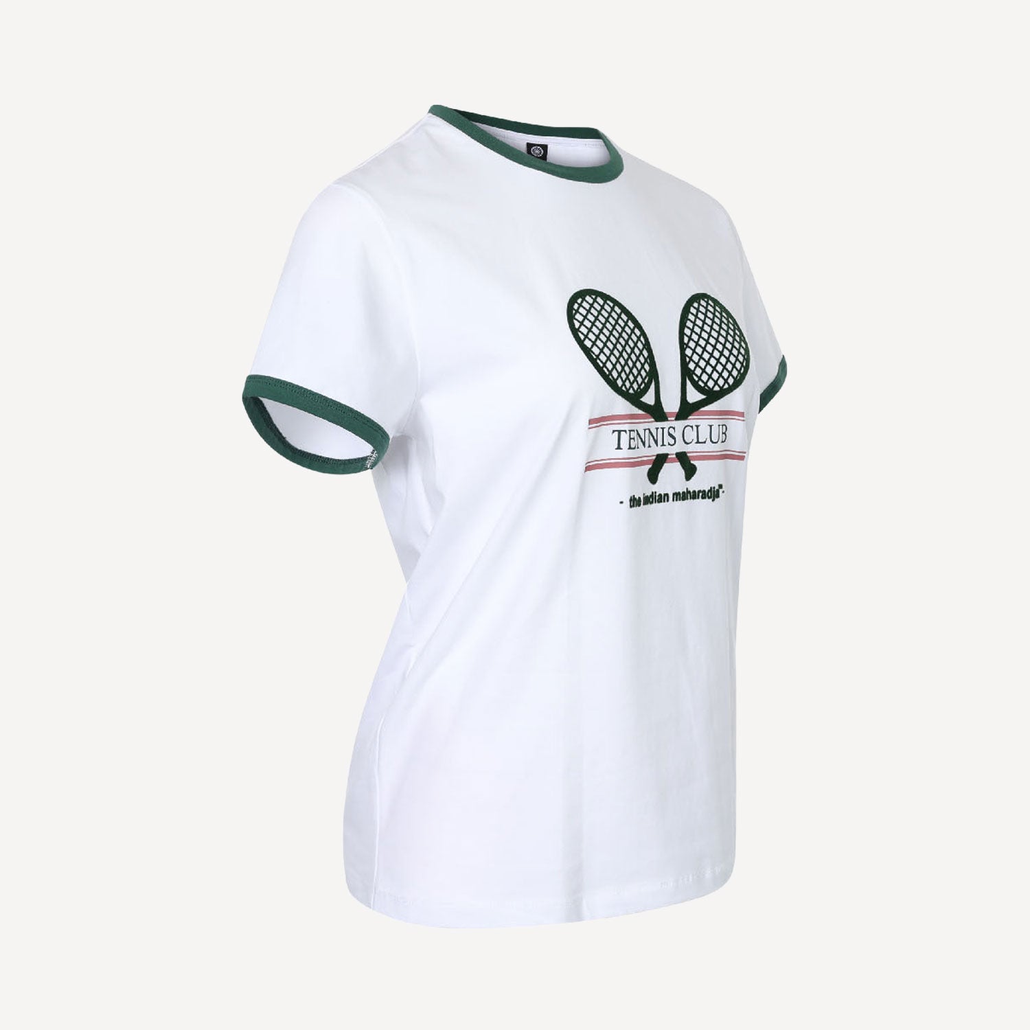 The Indian Maharadja Women's Racket Tennis T-Shirt - Hunter Green (4)