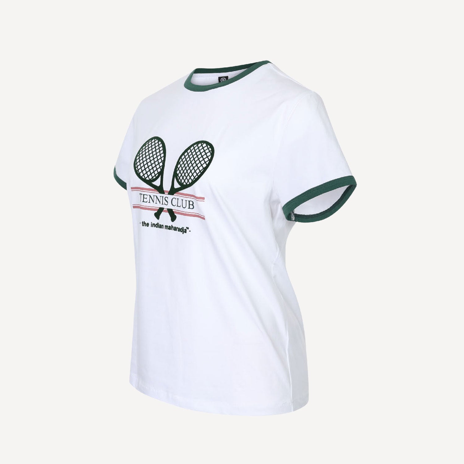 The Indian Maharadja Women's Racket Tennis T-Shirt - Hunter Green (6)