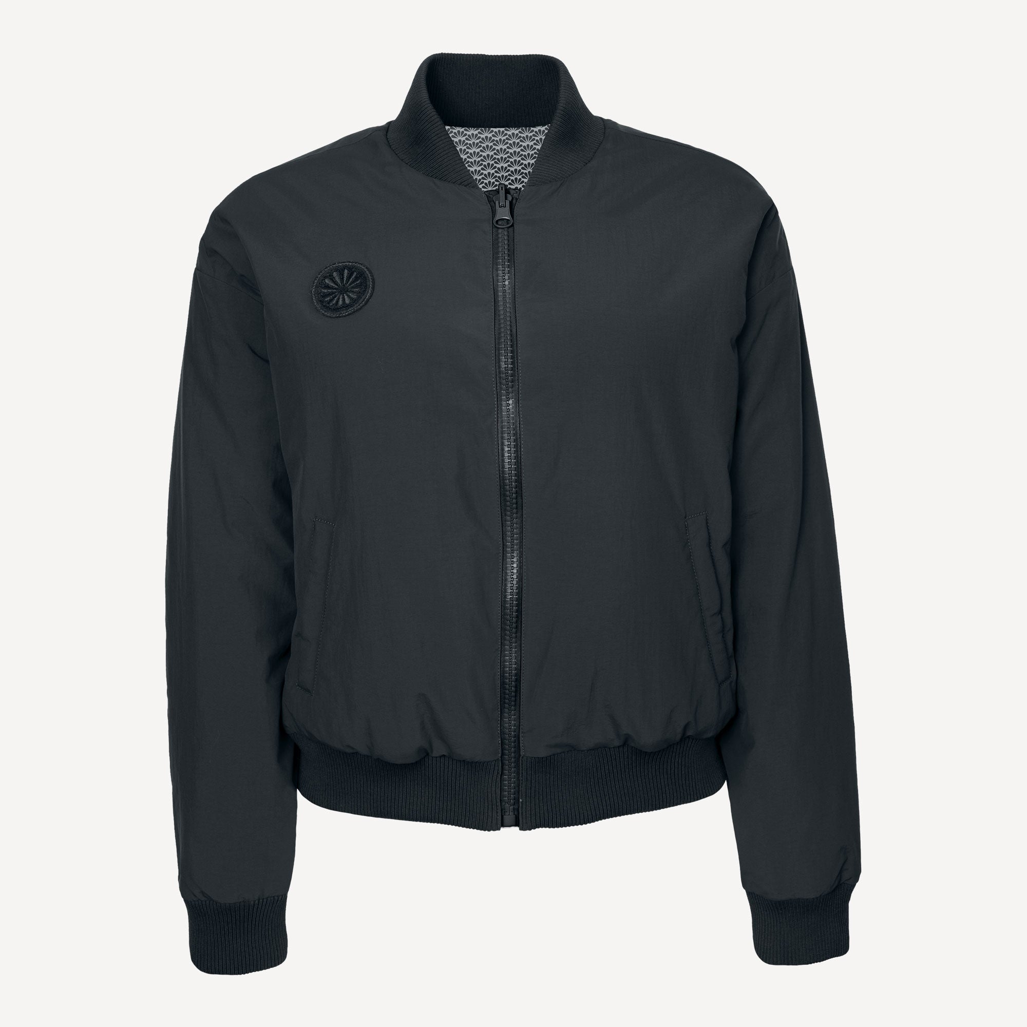 The Indian Maharadja Women's Reversible Bomber Tennis Jacket - Grey (1)