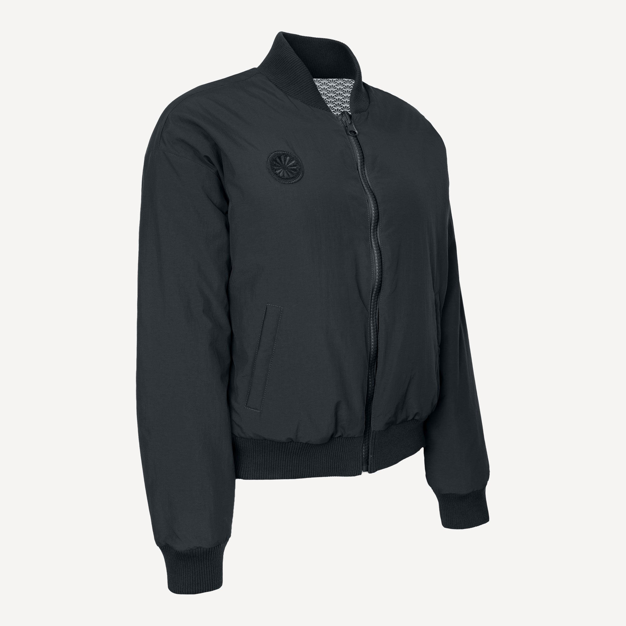 The Indian Maharadja Women's Reversible Bomber Tennis Jacket - Grey (2)