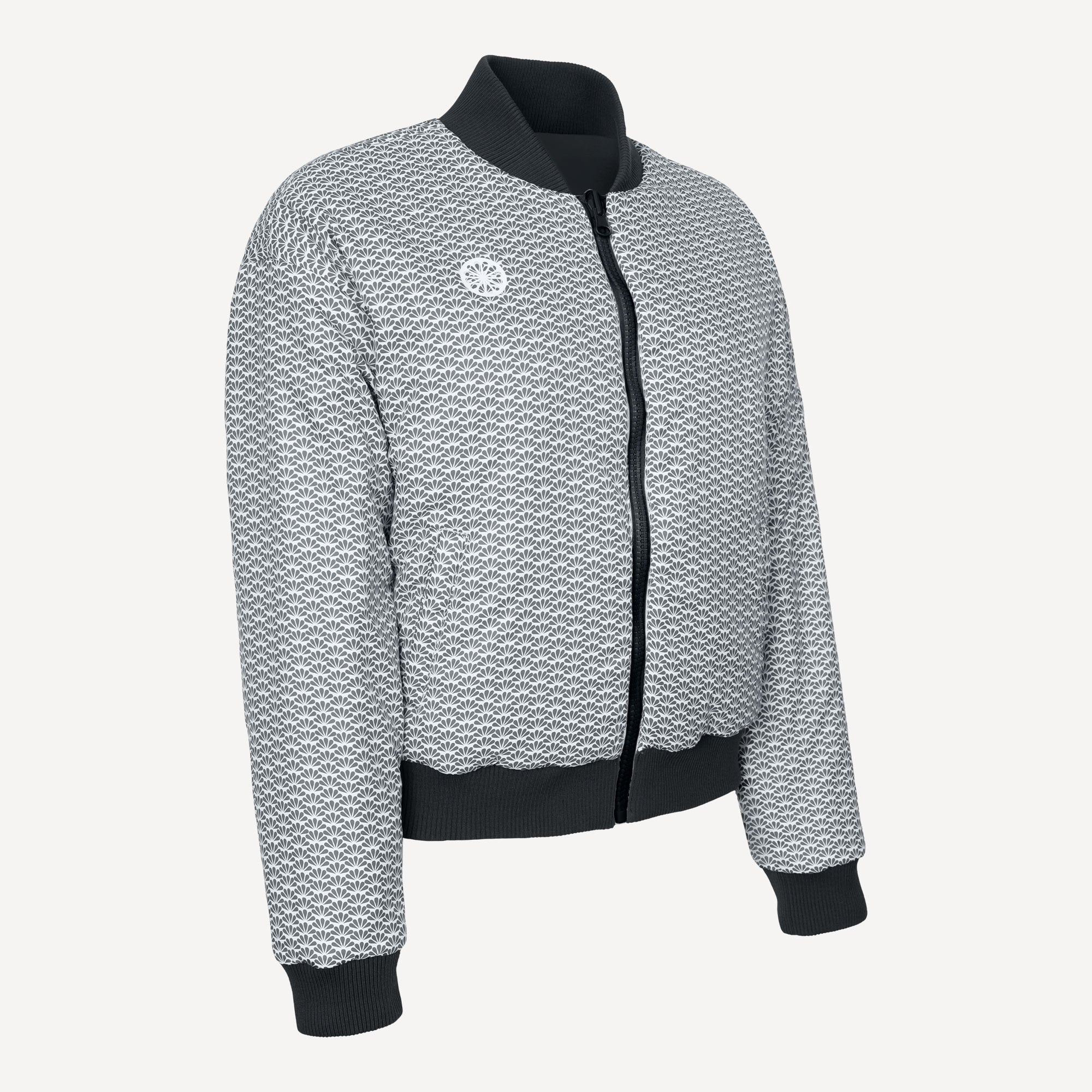 The Indian Maharadja Women's Reversible Bomber Tennis Jacket - Grey (5)