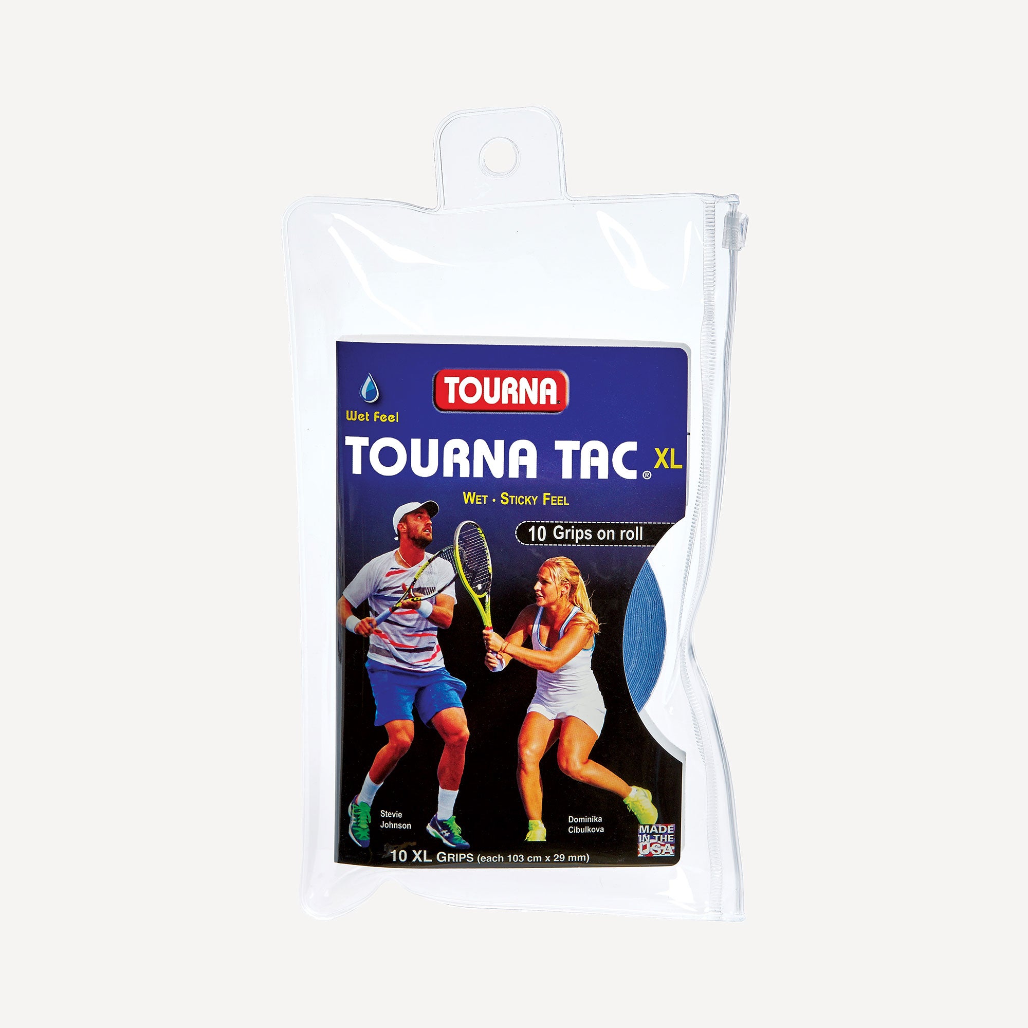 Tourna Tac 10 Tennis Overgrip Blue (1)