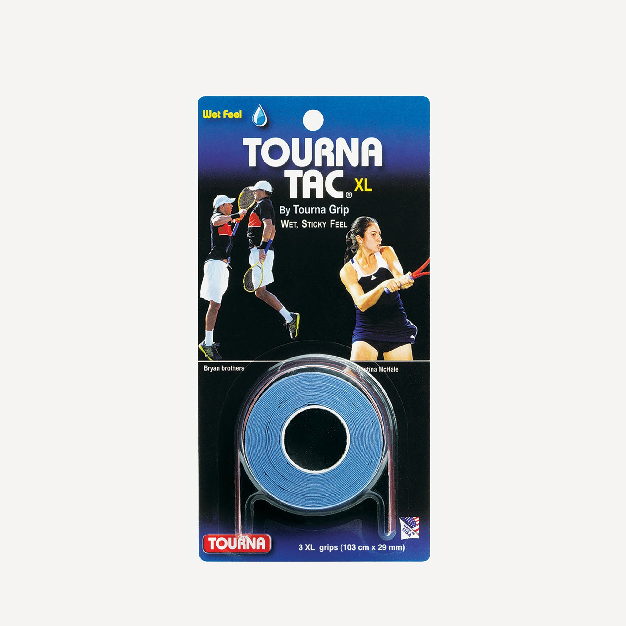 Tourna Tac 3 Tennis Overgrip Blue (1)