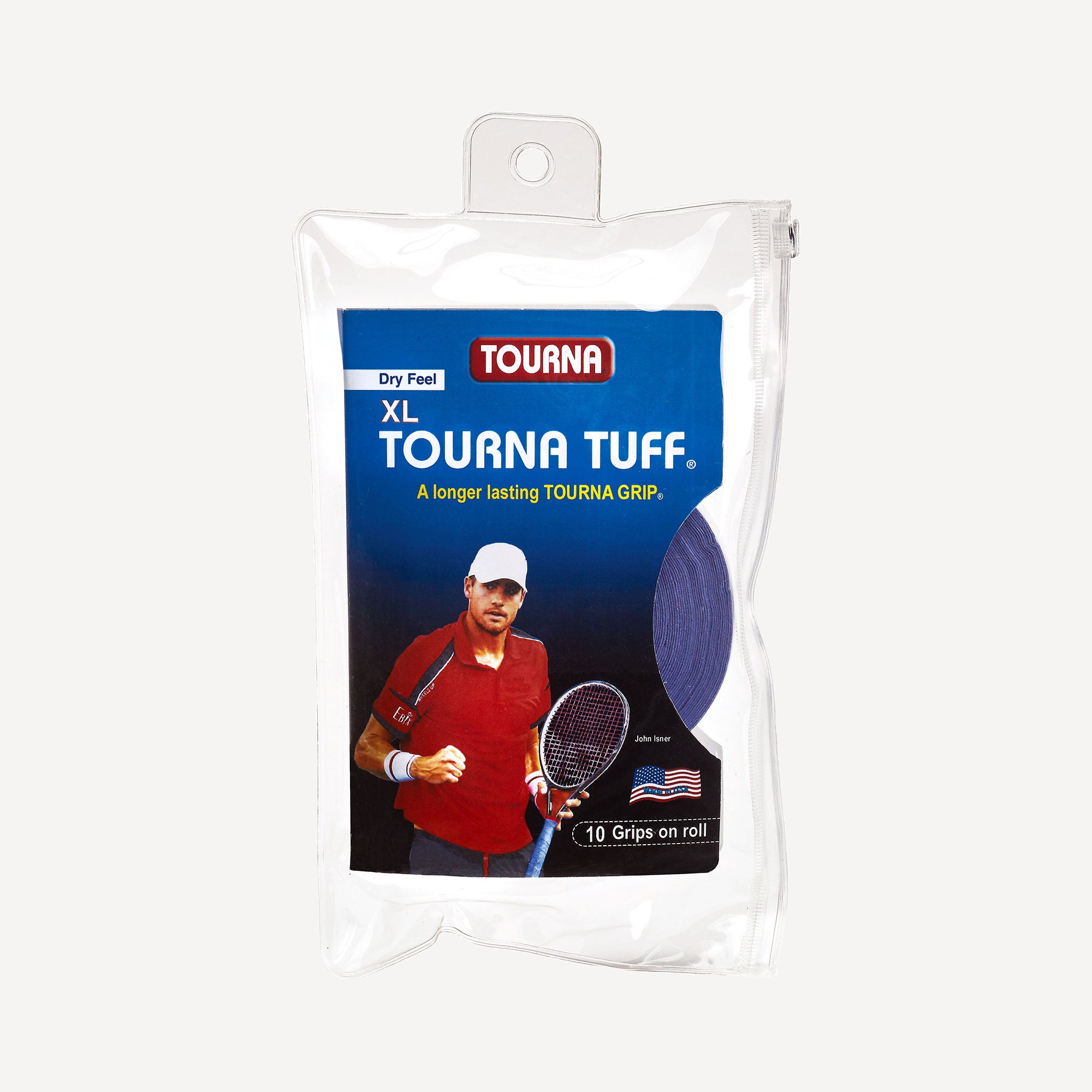 Tourna TUFF XL 10 Tennis Overgrip Blue (1)