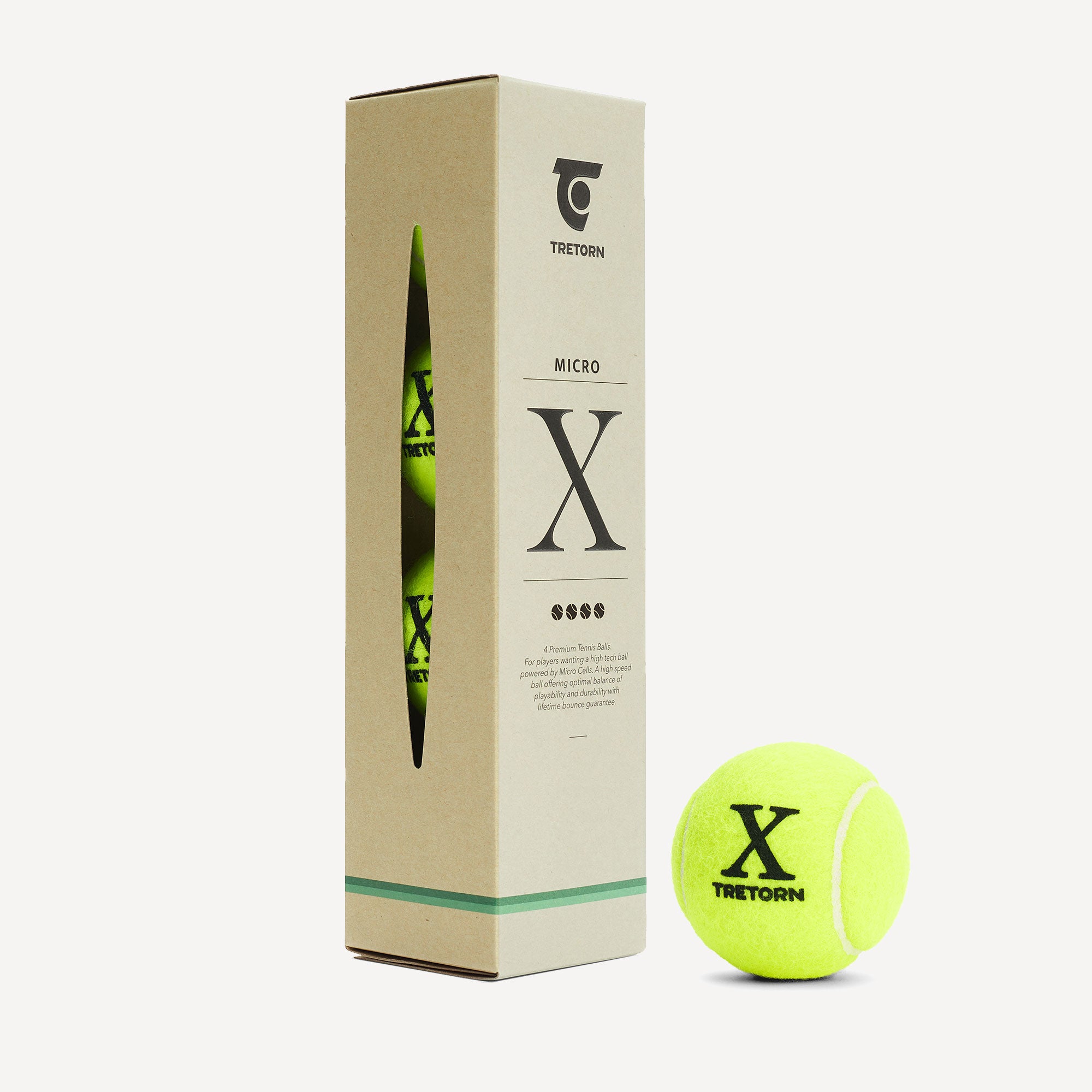 TRETORN MICRO X 4 Tennis Balls (1)