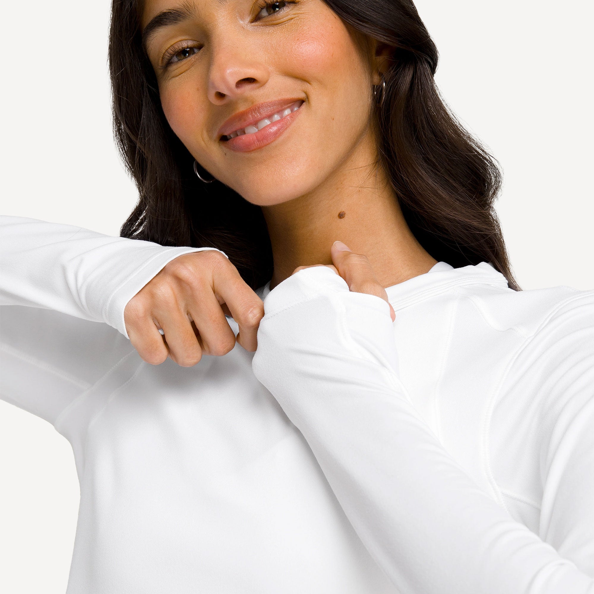 Wilson All Day Women's Long Sleeve Tennis Shirt - White (4)