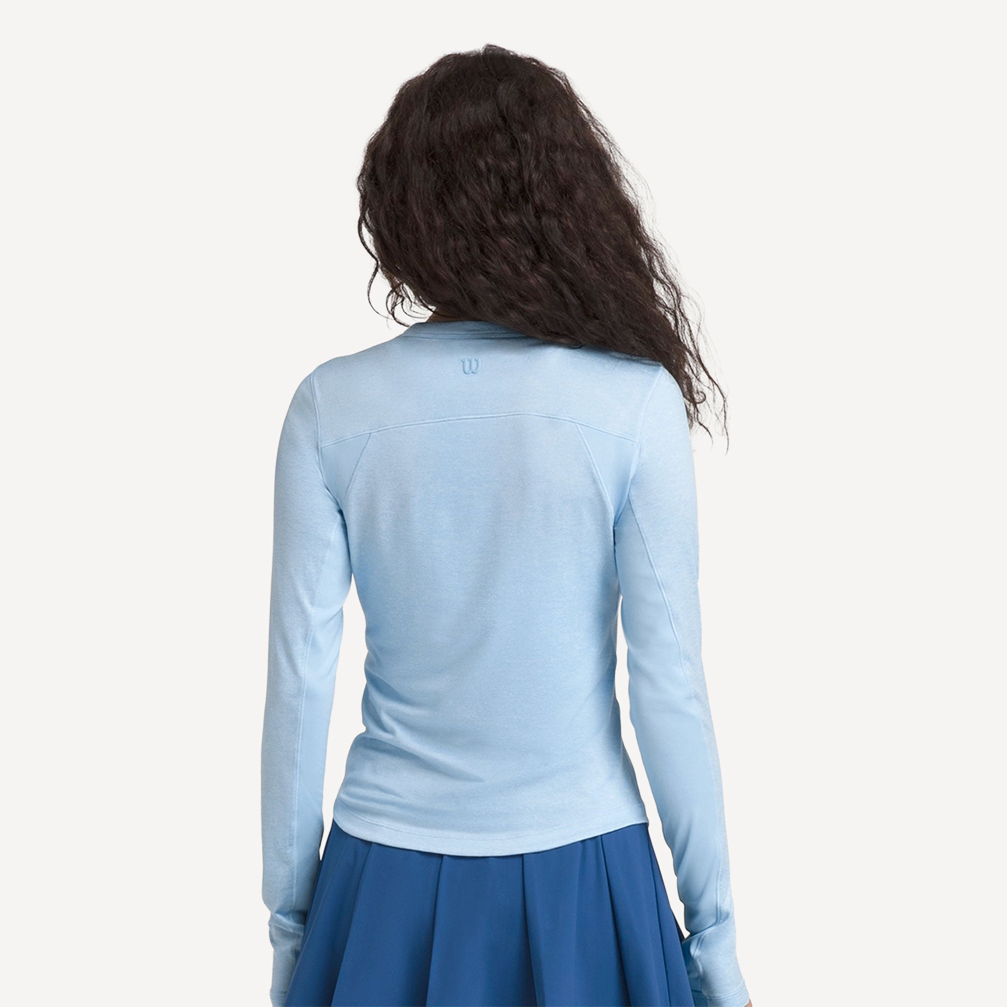 Wilson All Day Women's Long Sleeve Tennis Shirt - Blue (2)