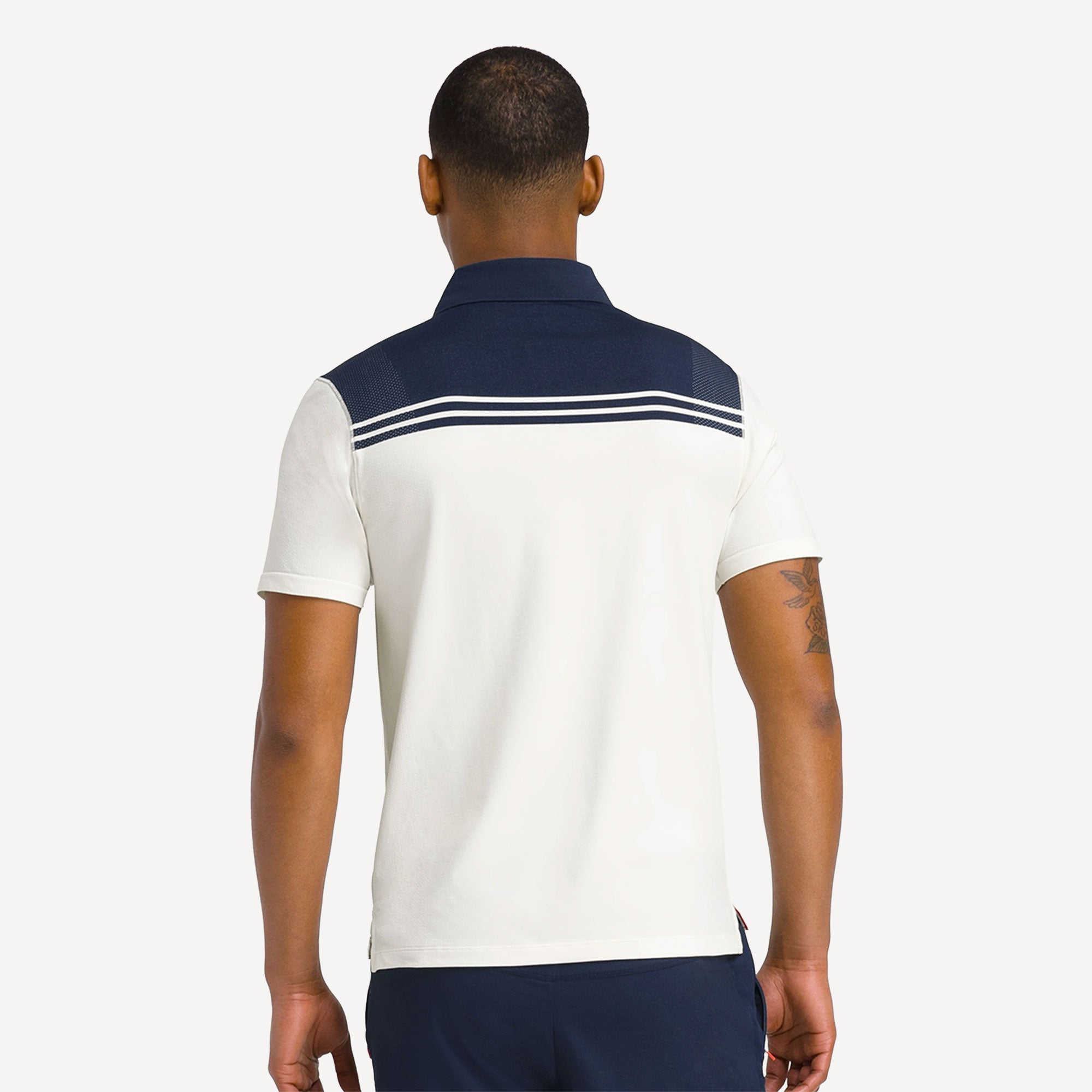 Wilson All Seasons Men's Stripe Tennis Polo - Dark Blue (2)