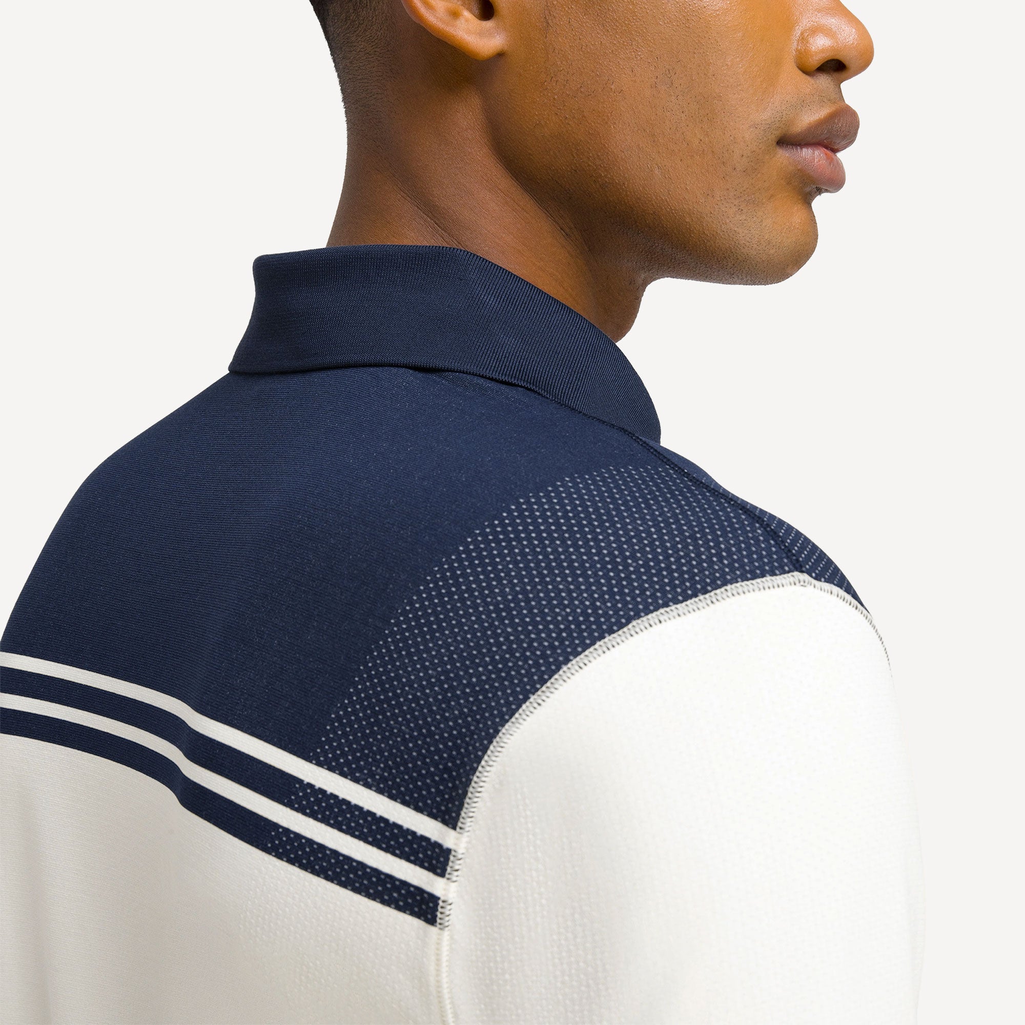 Wilson All Seasons Men's Stripe Tennis Polo - Dark Blue (5)