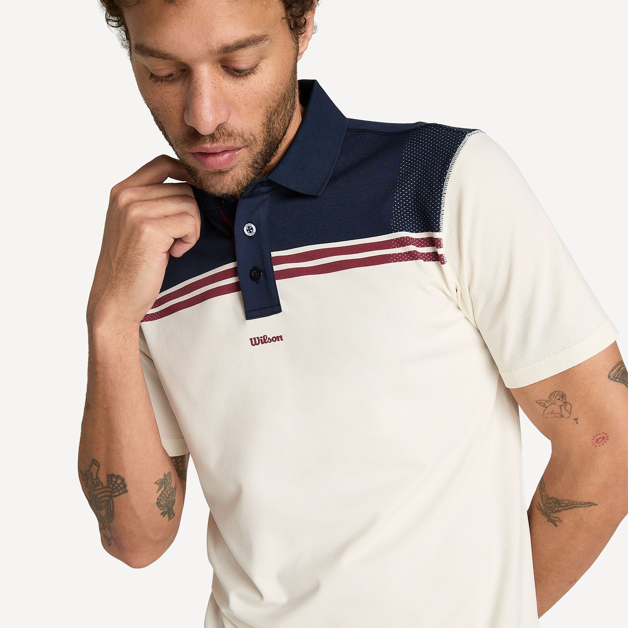 Wilson All Seasons Men's Tennis Polo - Off-white (4)