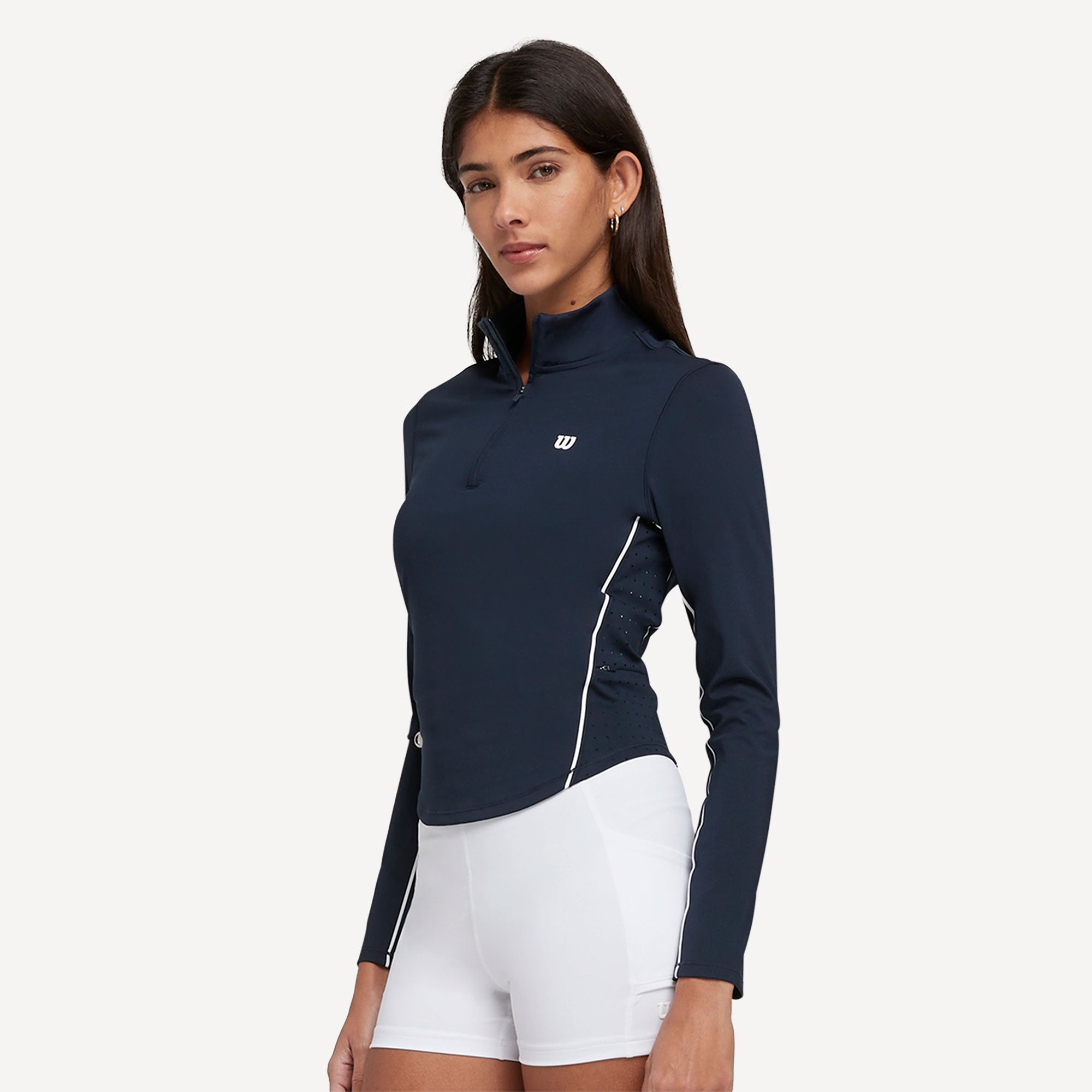 Wilson Brentwood Women's Half-Zip Tennis Midlayer - Dark Blue (3)