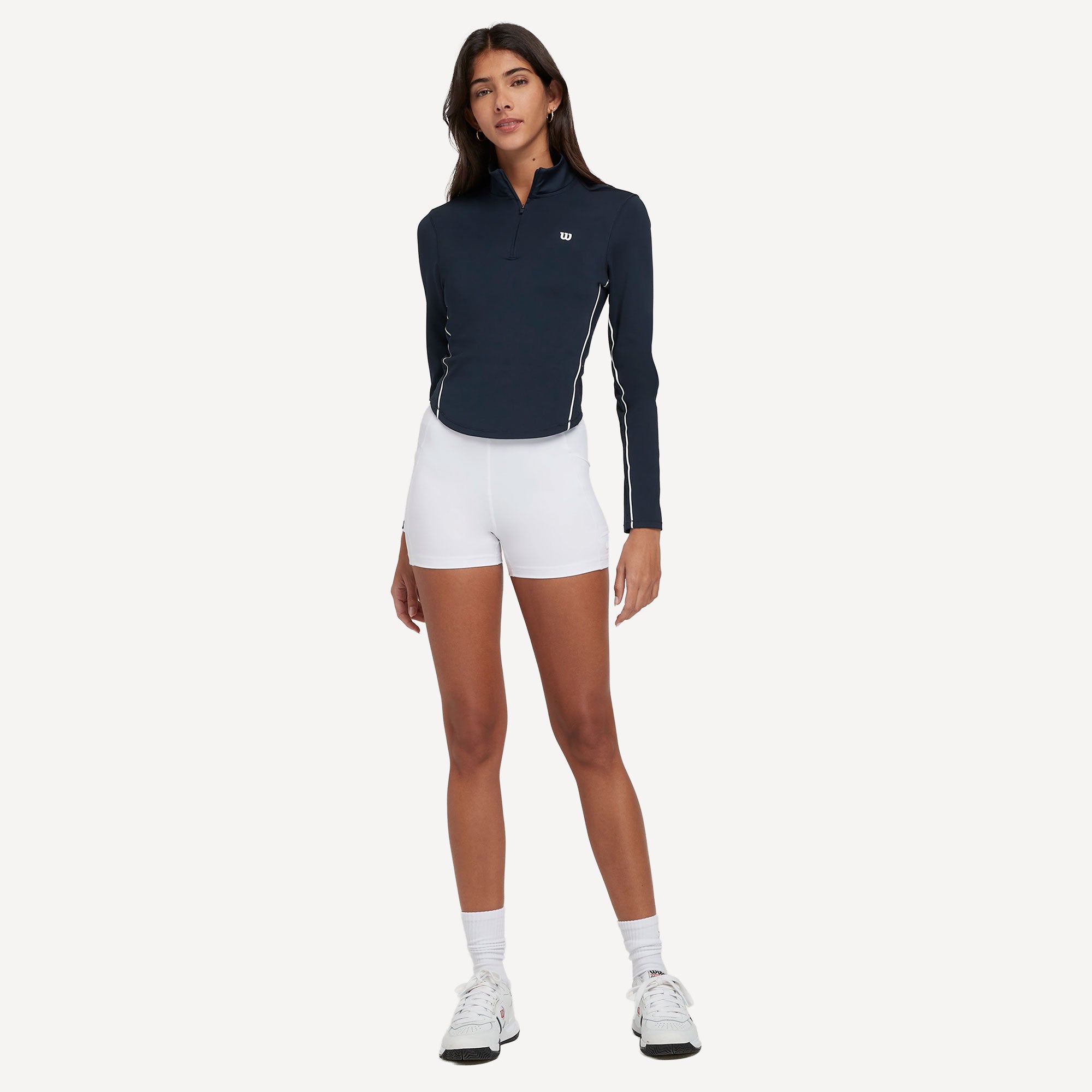 Wilson Brentwood Women's Half-Zip Tennis Midlayer - Dark Blue