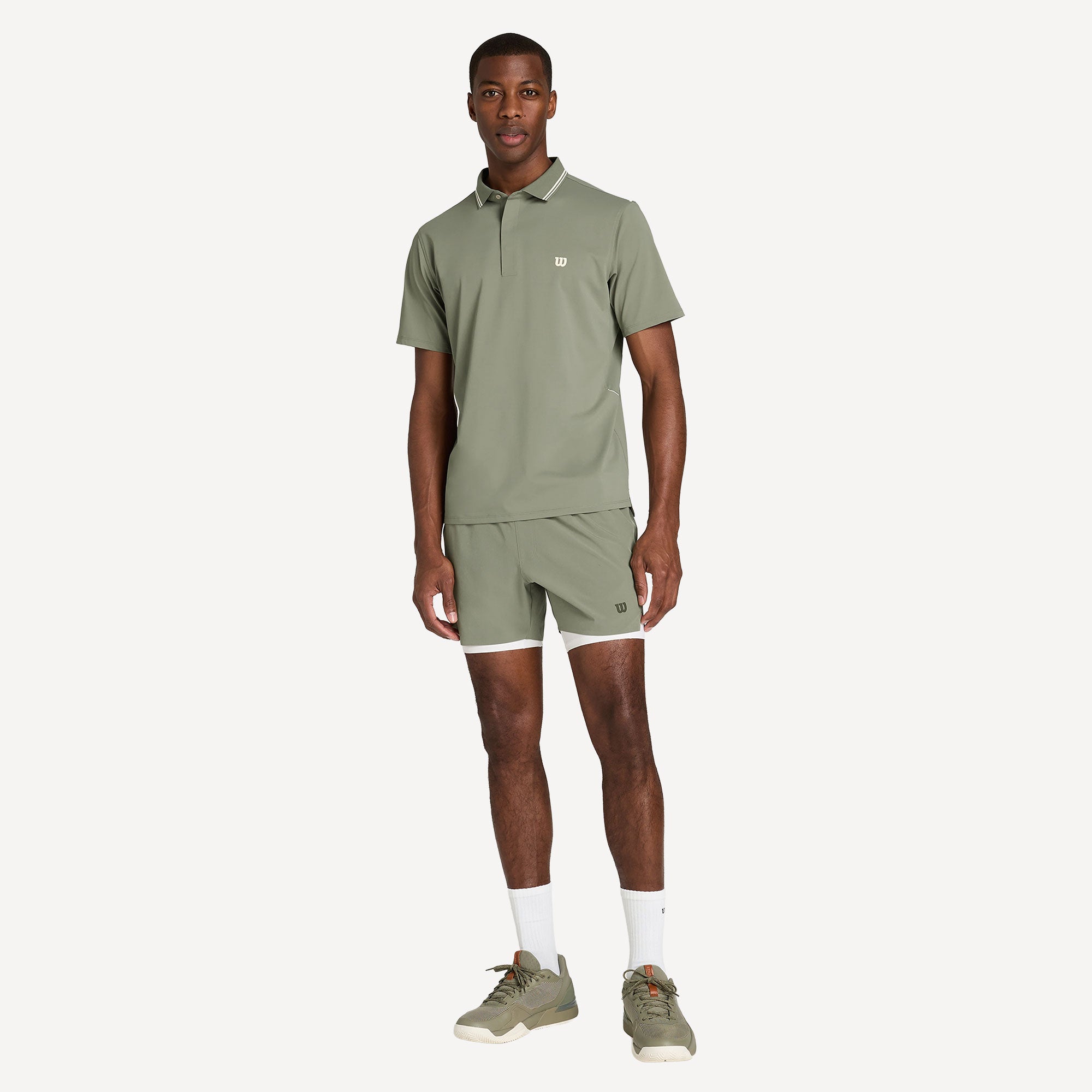 Wilson Challengers Men's Technical Tennis Polo - Green (5)