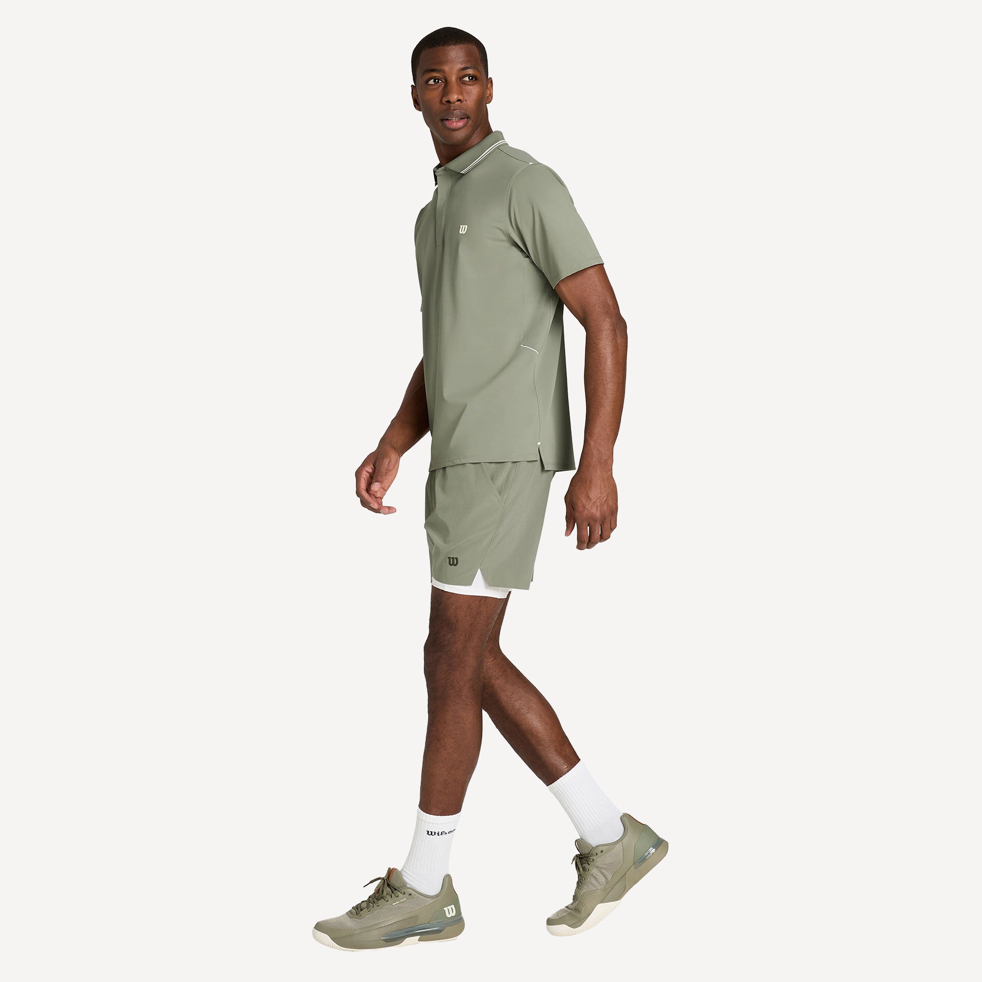 Wilson Challengers Men's Technical Tennis Polo - Green (6)