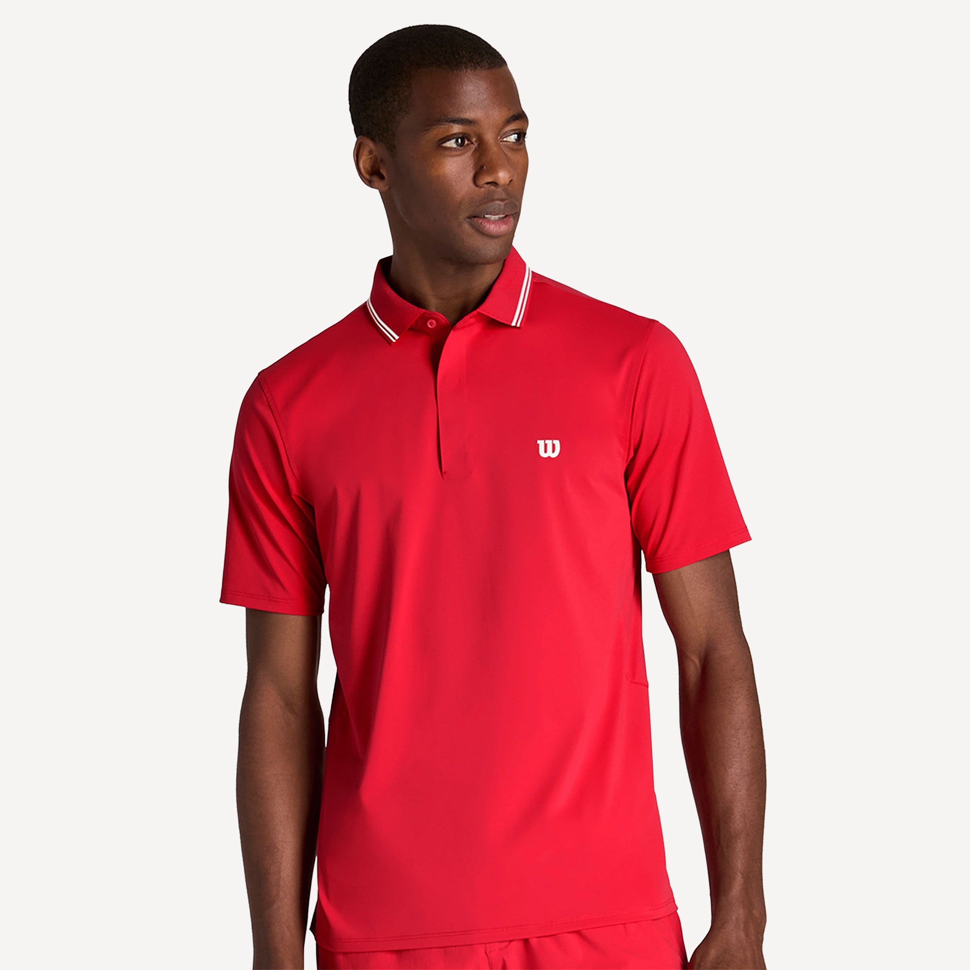 Wilson Challengers Men's Technical Tennis Polo - Red (1)