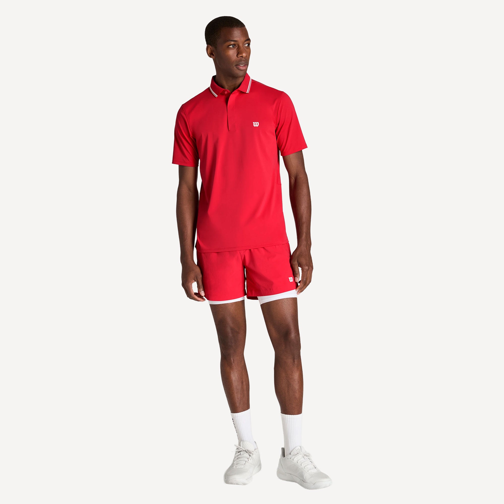 Wilson Challengers Men's Technical Tennis Polo - Red (6)