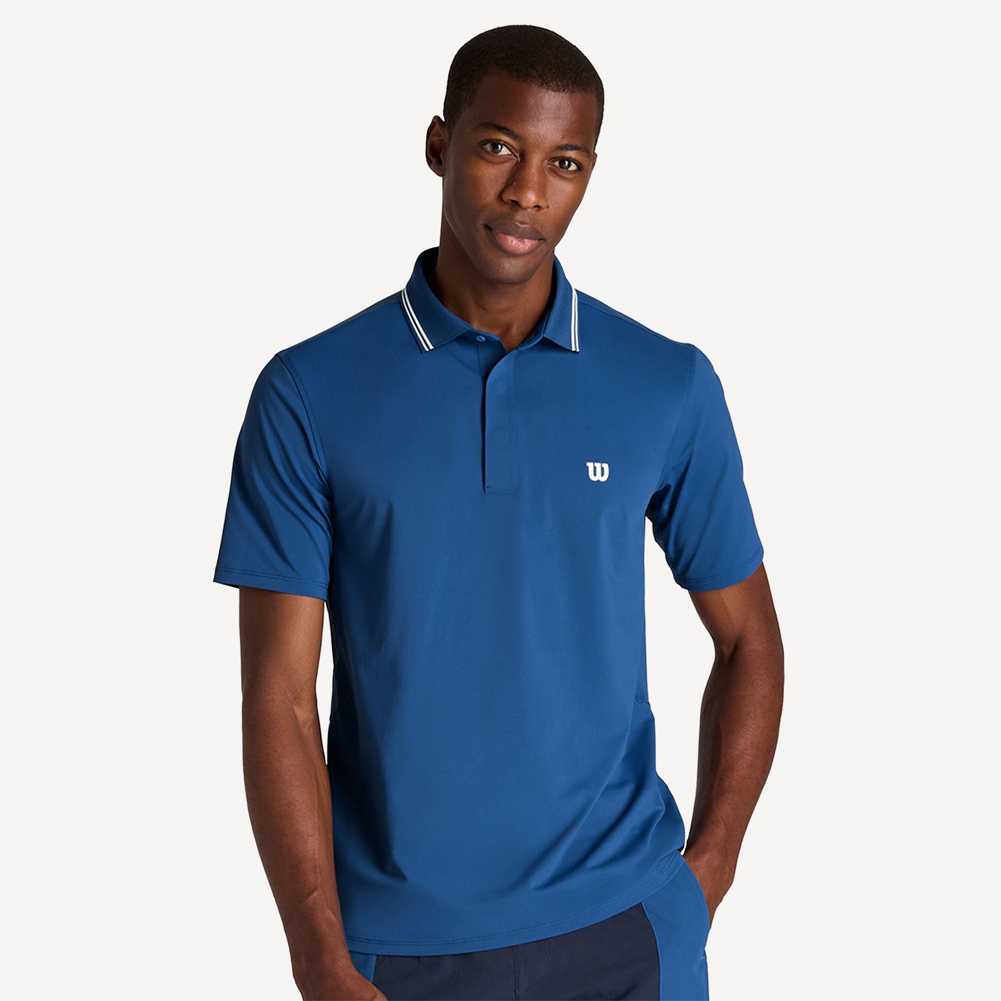 Wilson Challengers Men's Technical Tennis Polo - Blue (1)
