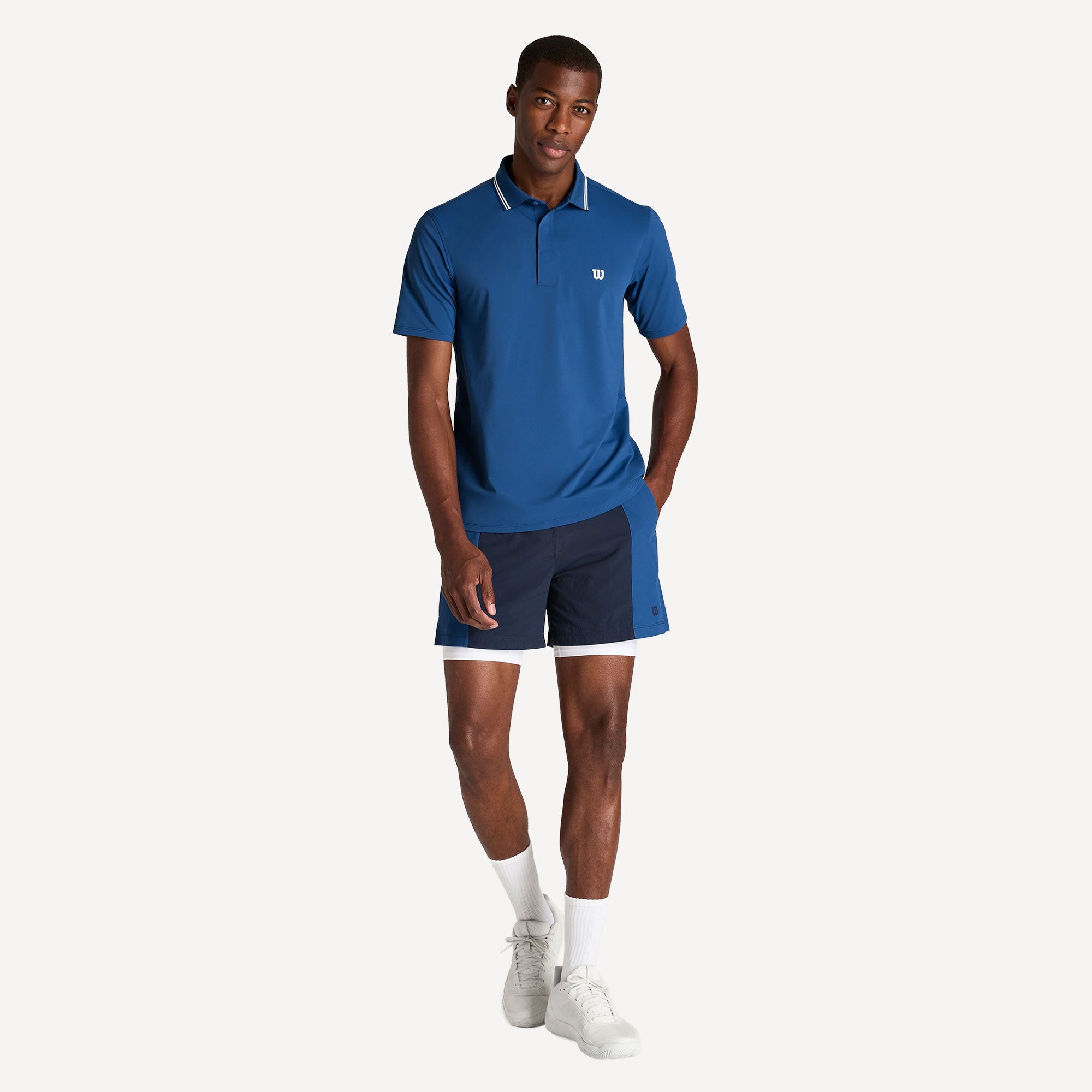 Wilson Challengers Men's Technical Tennis Polo - Blue (4)