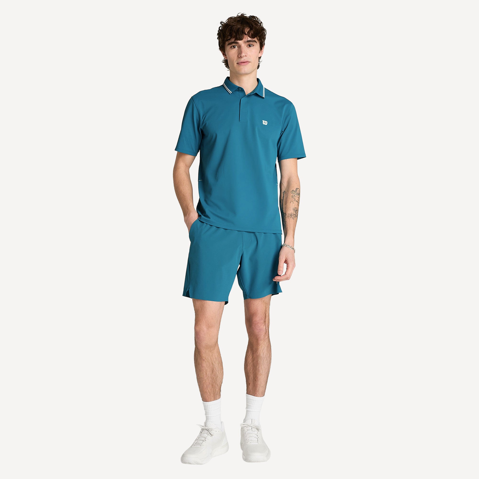 Wilson Challengers Men's Technical Tennis Polo - Blue (5)
